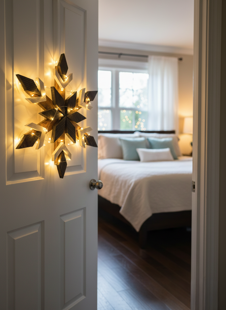 Wooden Snowflake Wall Decor