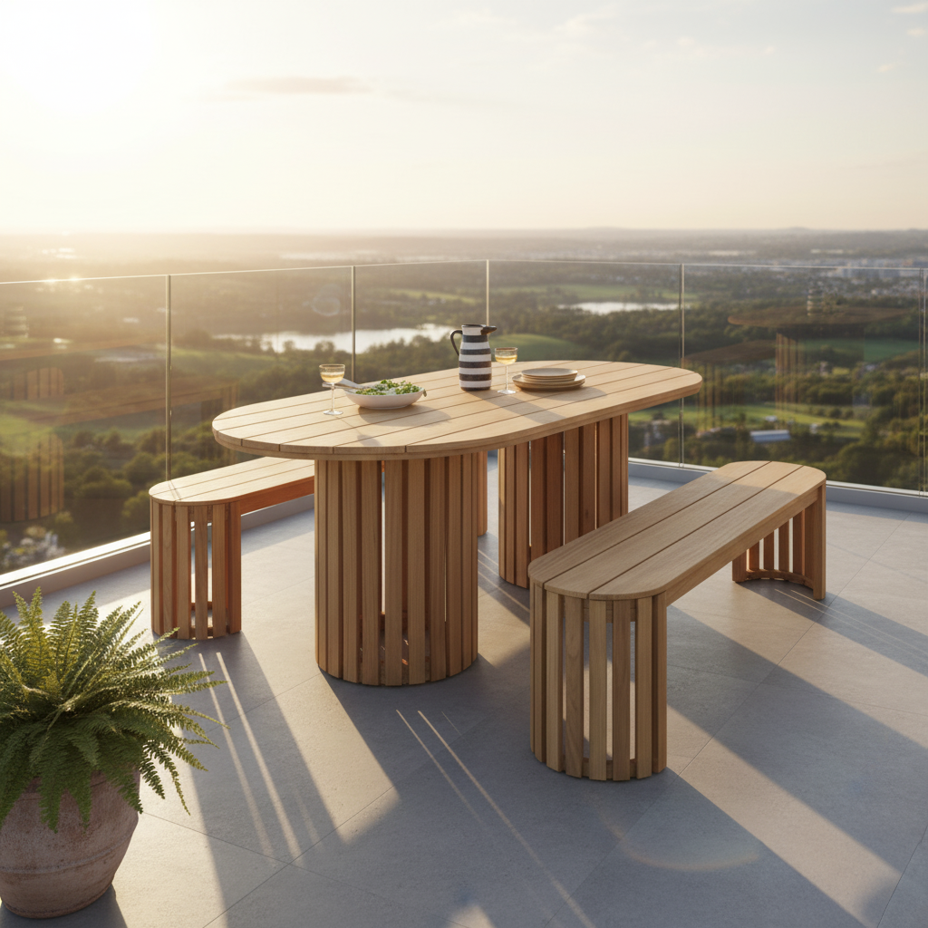 Wooden Patio Dining Table