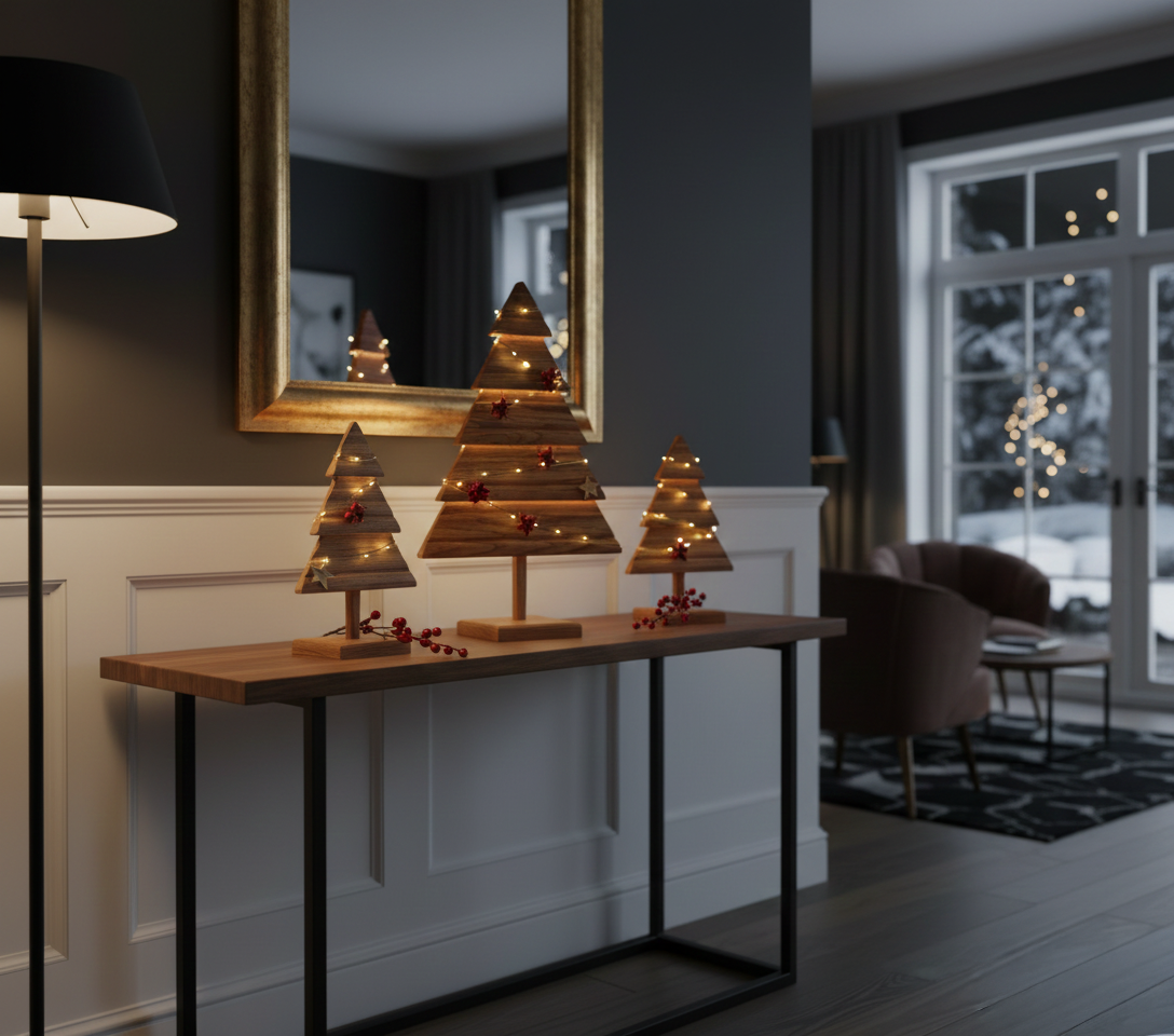 Wooden Tree Decoration