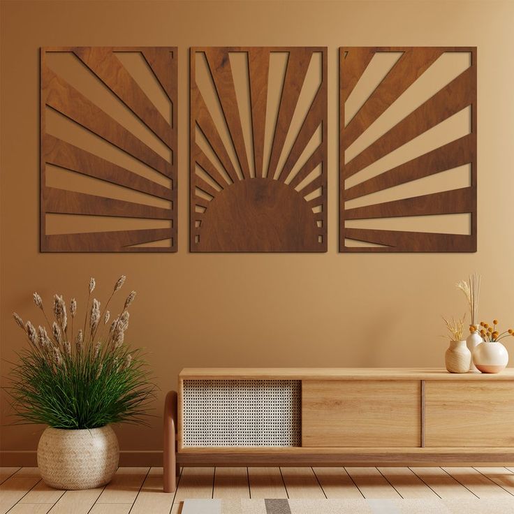 Sunburst Wall Art Set