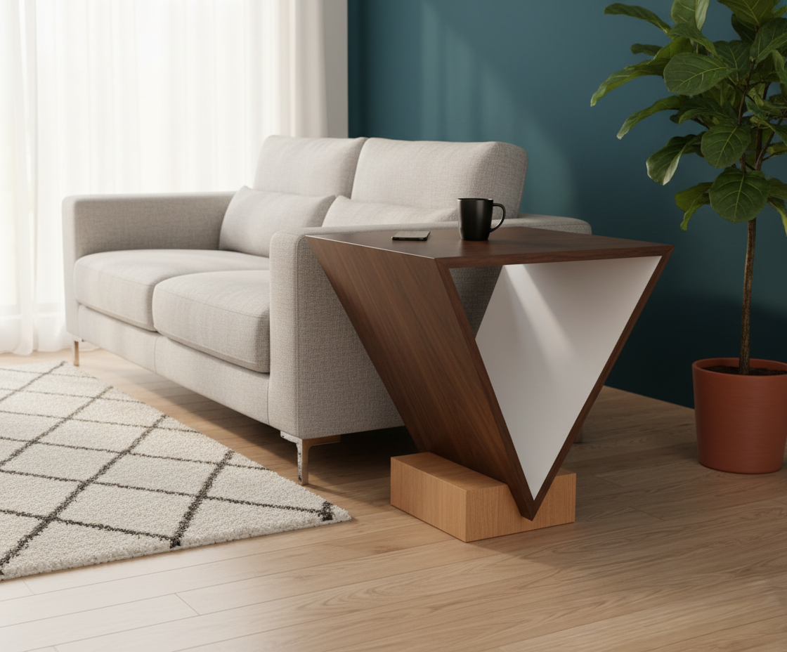 Modern Geometric Side Table
