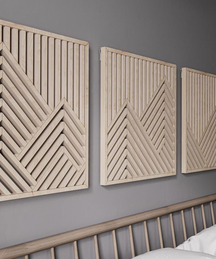 Wooden Geometric Wall Art Set