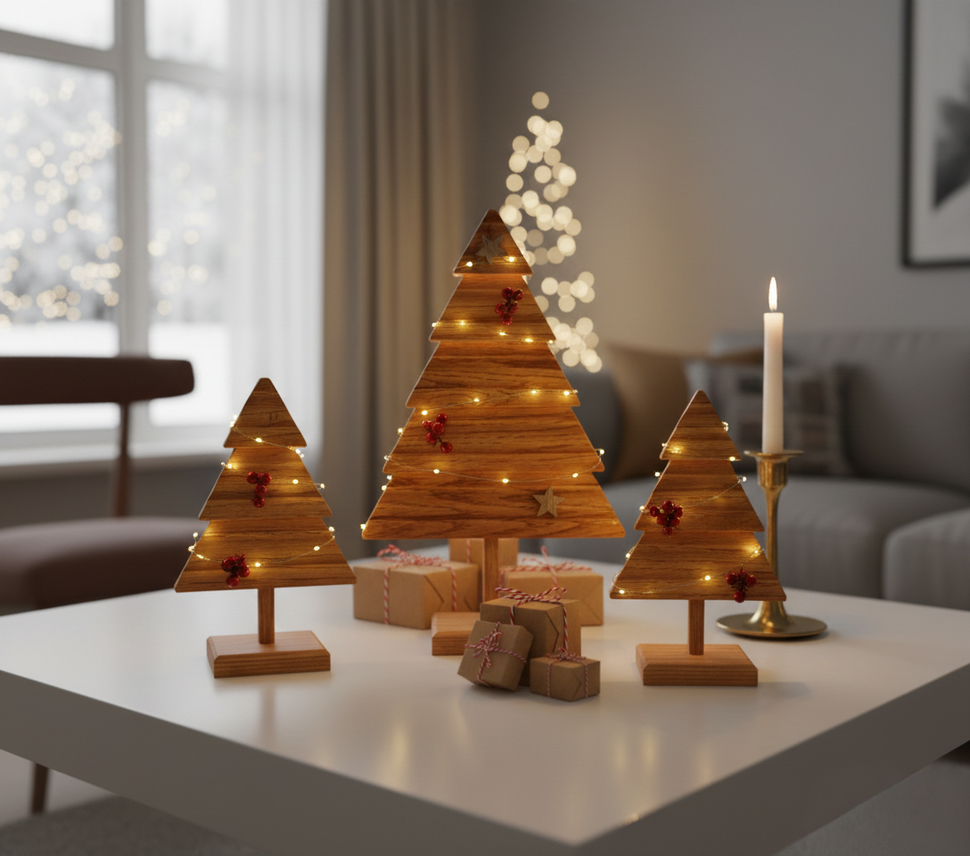 Wooden Tree Decoration