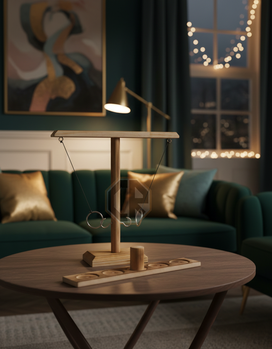 Wooden Ring Toss Game