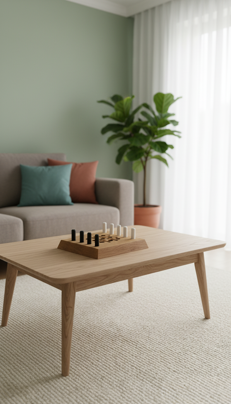 Wooden Tic-Tac-Toe Game