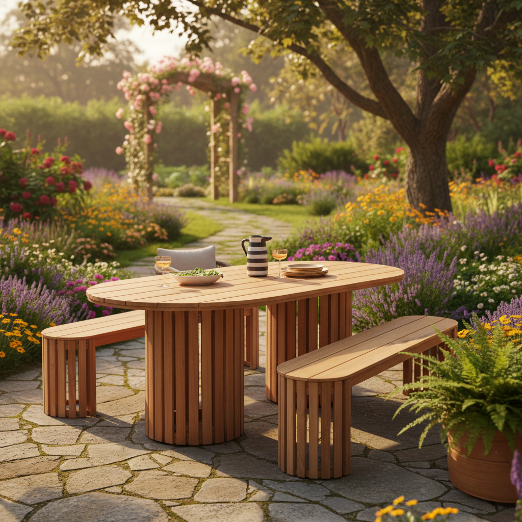 Wooden Patio Dining Table
