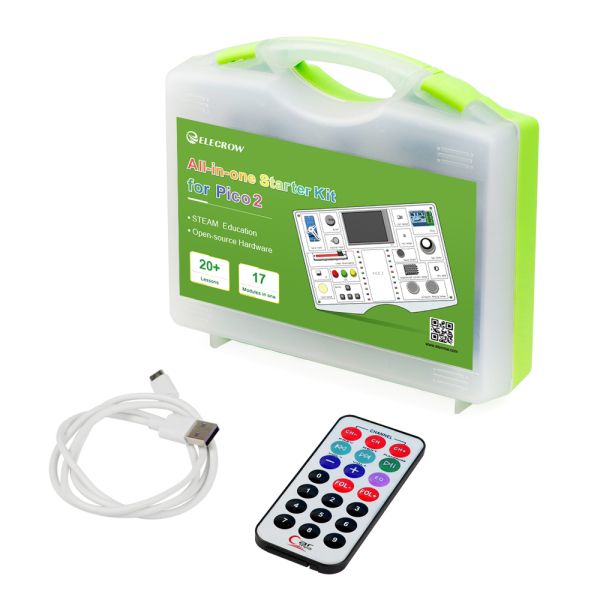 Pico 2|RP2350 All-in-one Starter Kit: 17 Sensors & 21 Coding Lessons