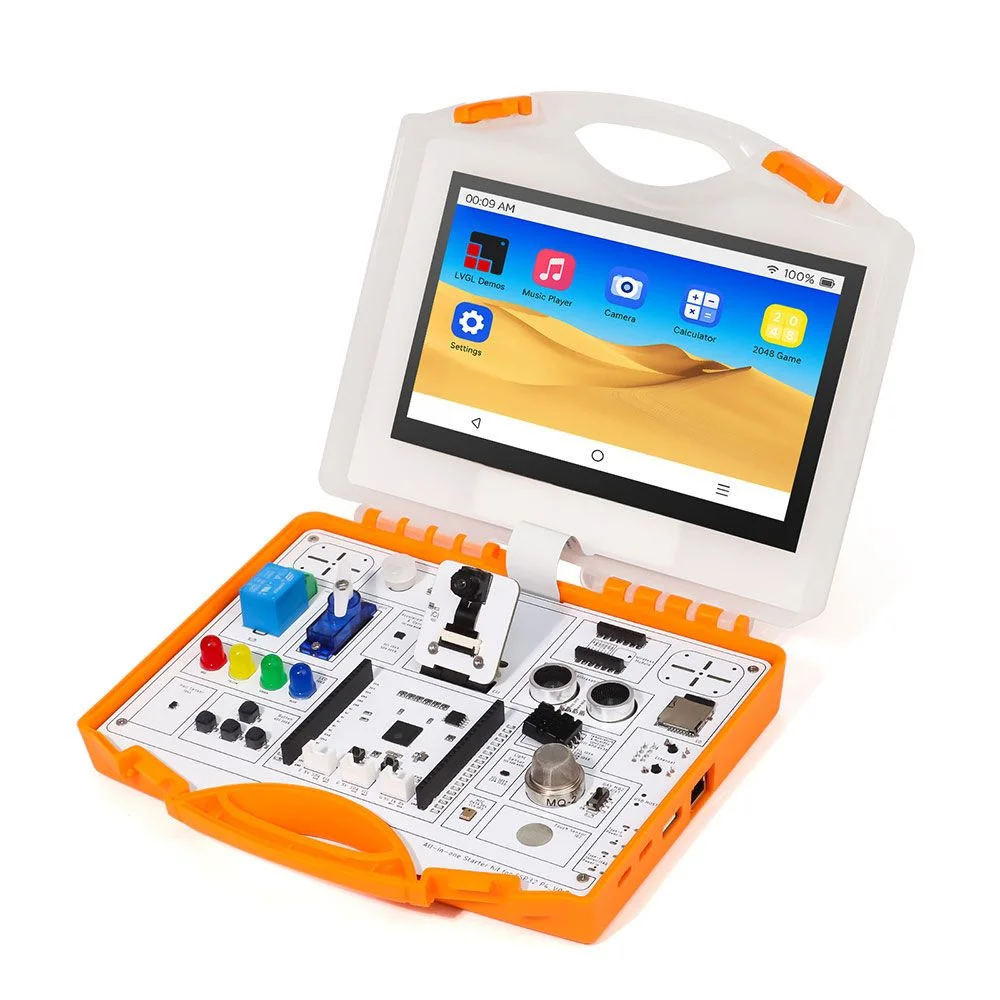 All-in-one Starter Kit for ESP32-P4 with Common Board design, 16 Modules and AI Lessons