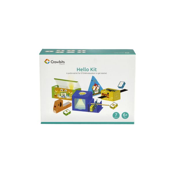 Crowbits-Hello Kit with 7 modules, Programming Learning Kit, STEM Project Toys
