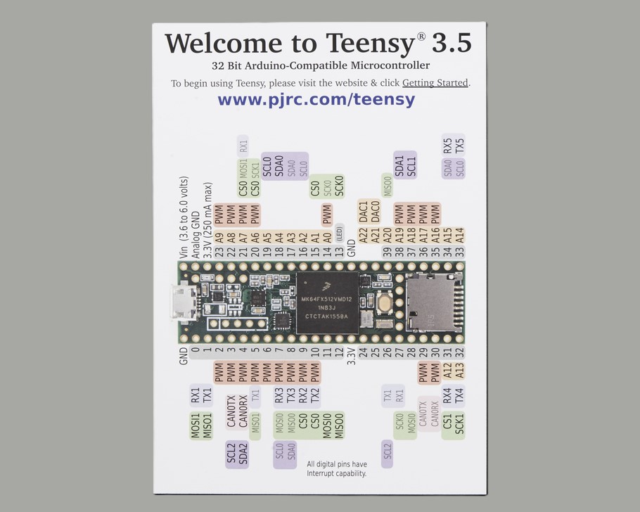 Teensy 3.5 without headers