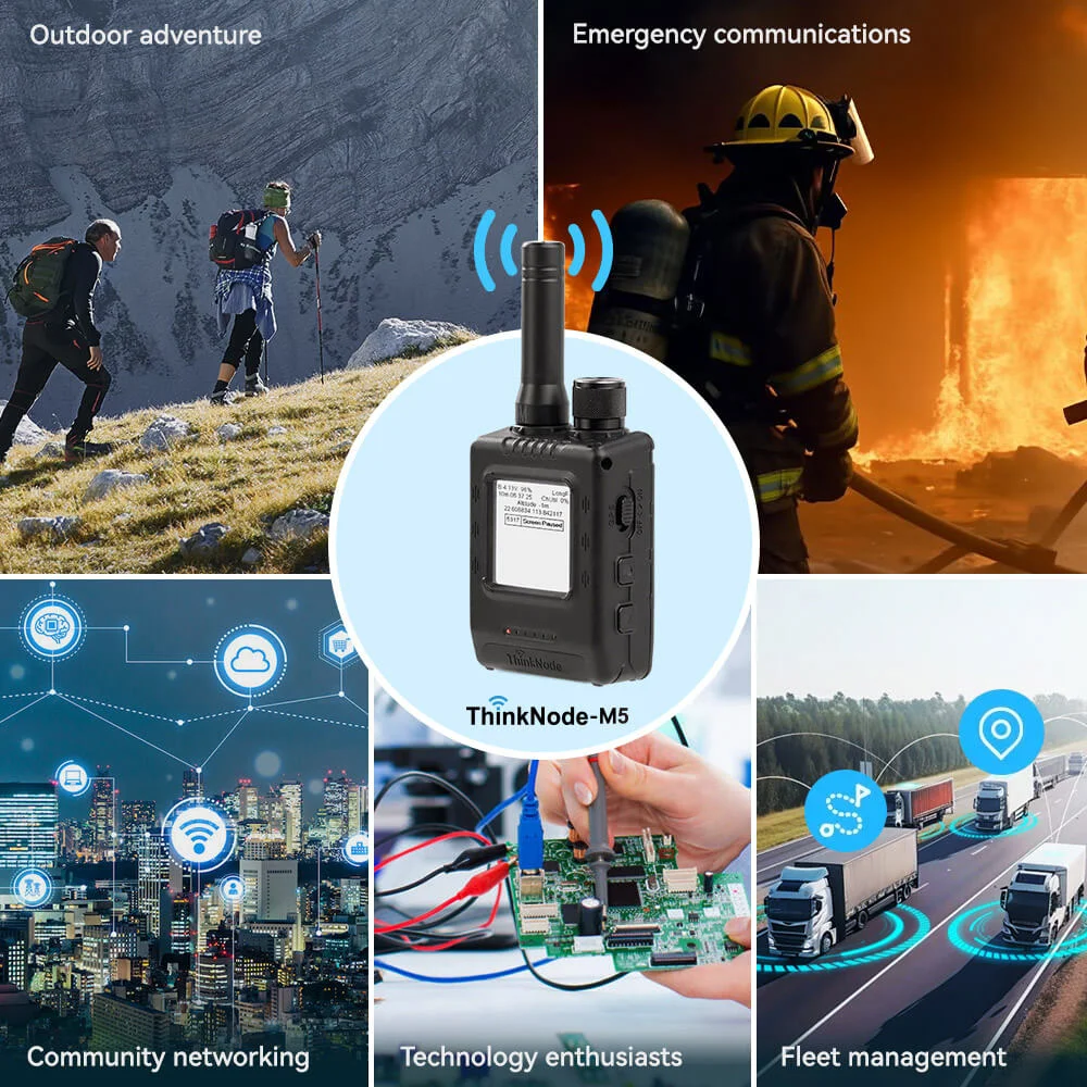 ThinkNode M5 Walkie-Talkie Pro -LoRa Signal Transceiver |ESP32-S3 | 1.54” Screen | GPS Function-868 MHz