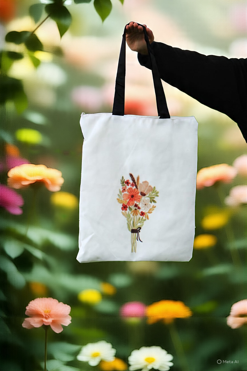 Floral Tote Bag