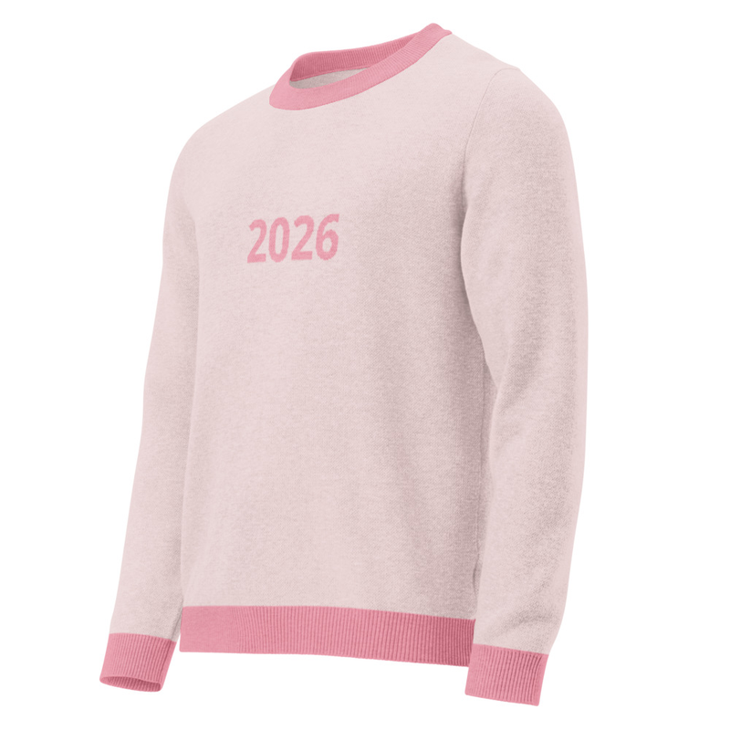 Knitted crew neck sweater
