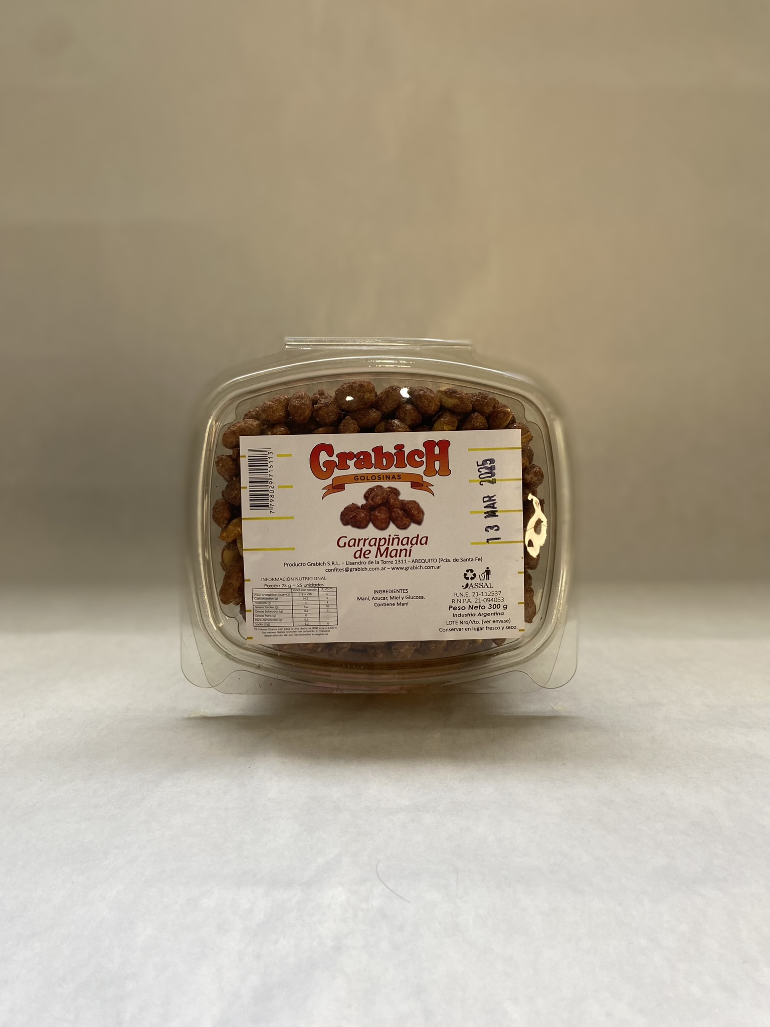 Garrapiñada de maní