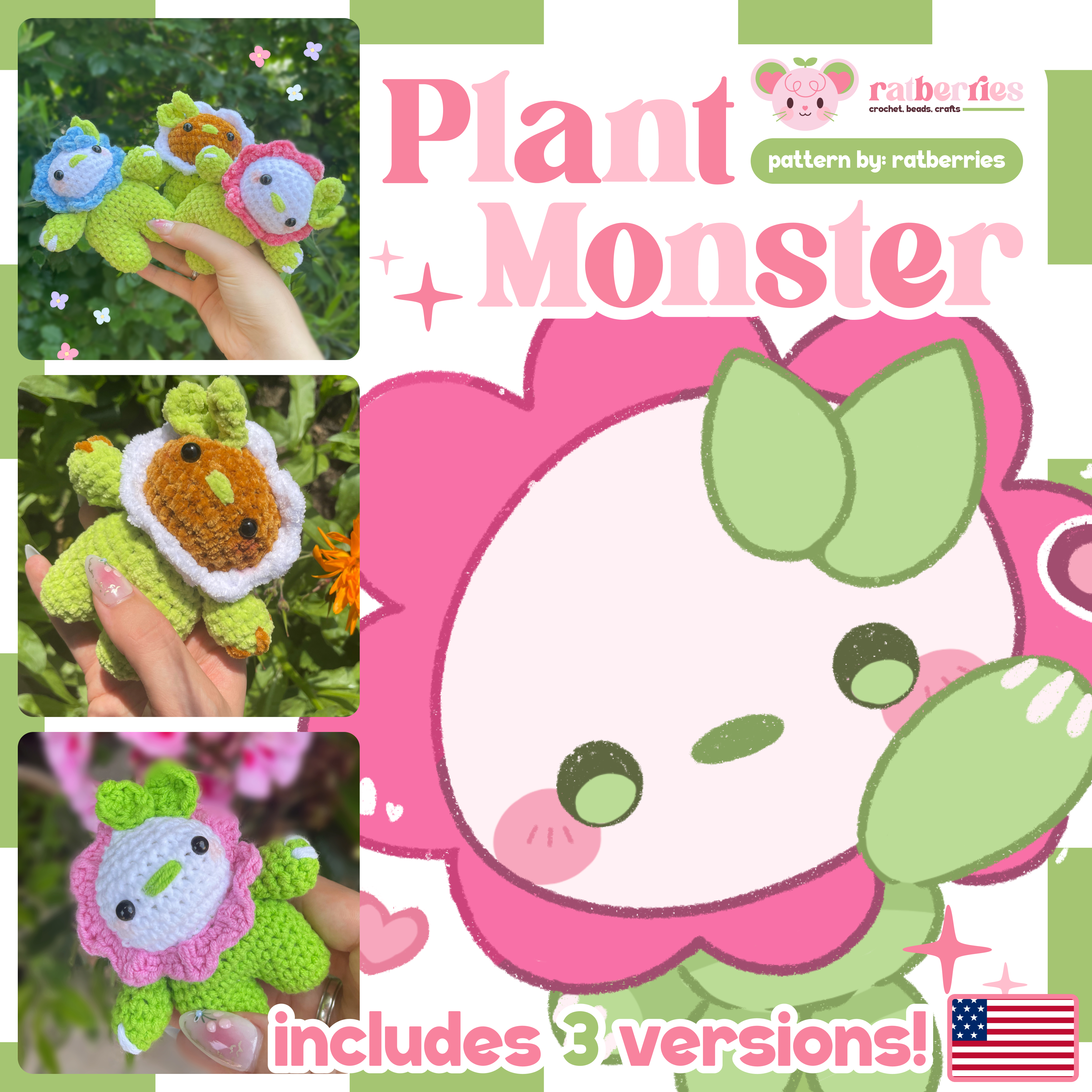 Plant Monster - [🇺🇸 ENGLISH PATTERN]