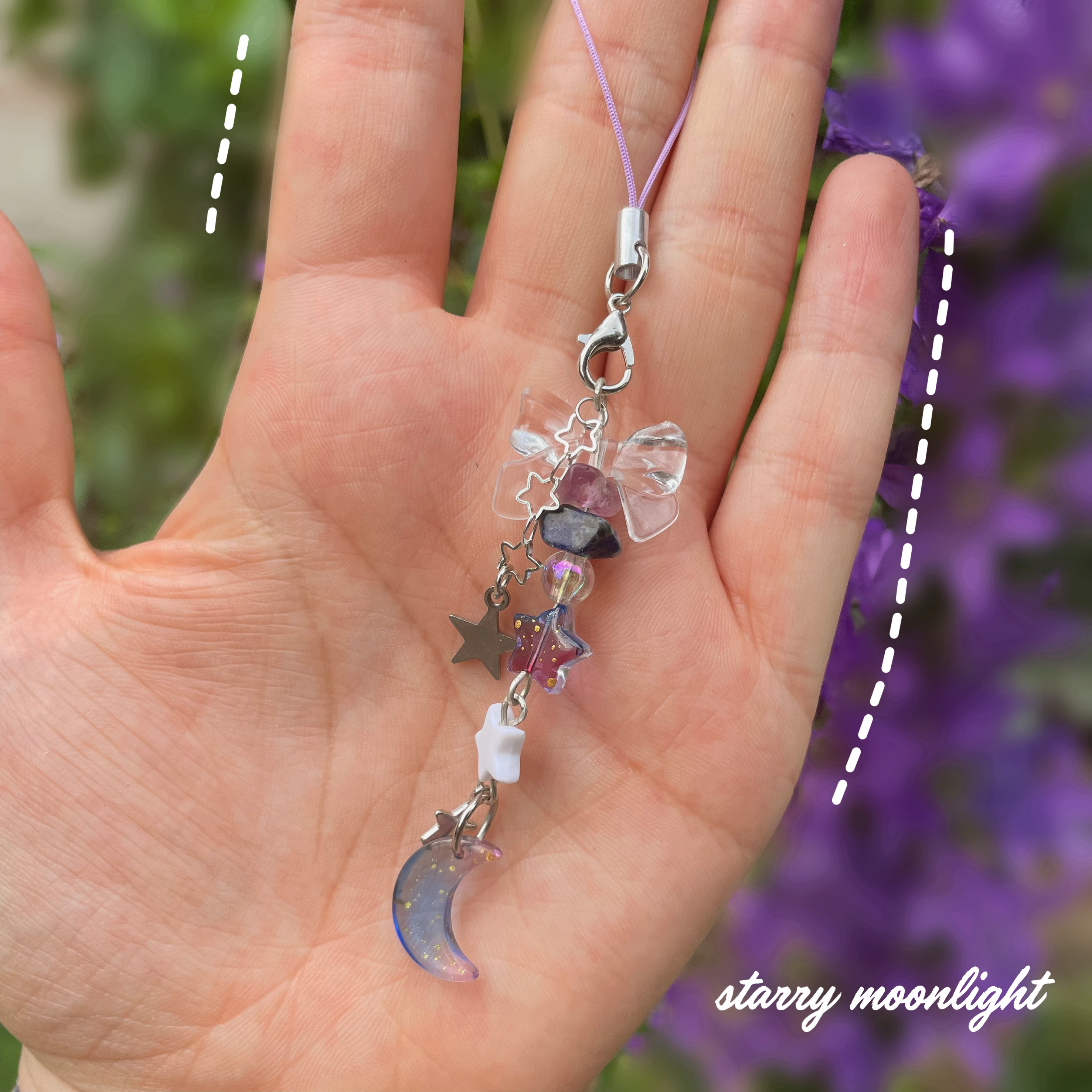 "Starry moonlight" - Keychain