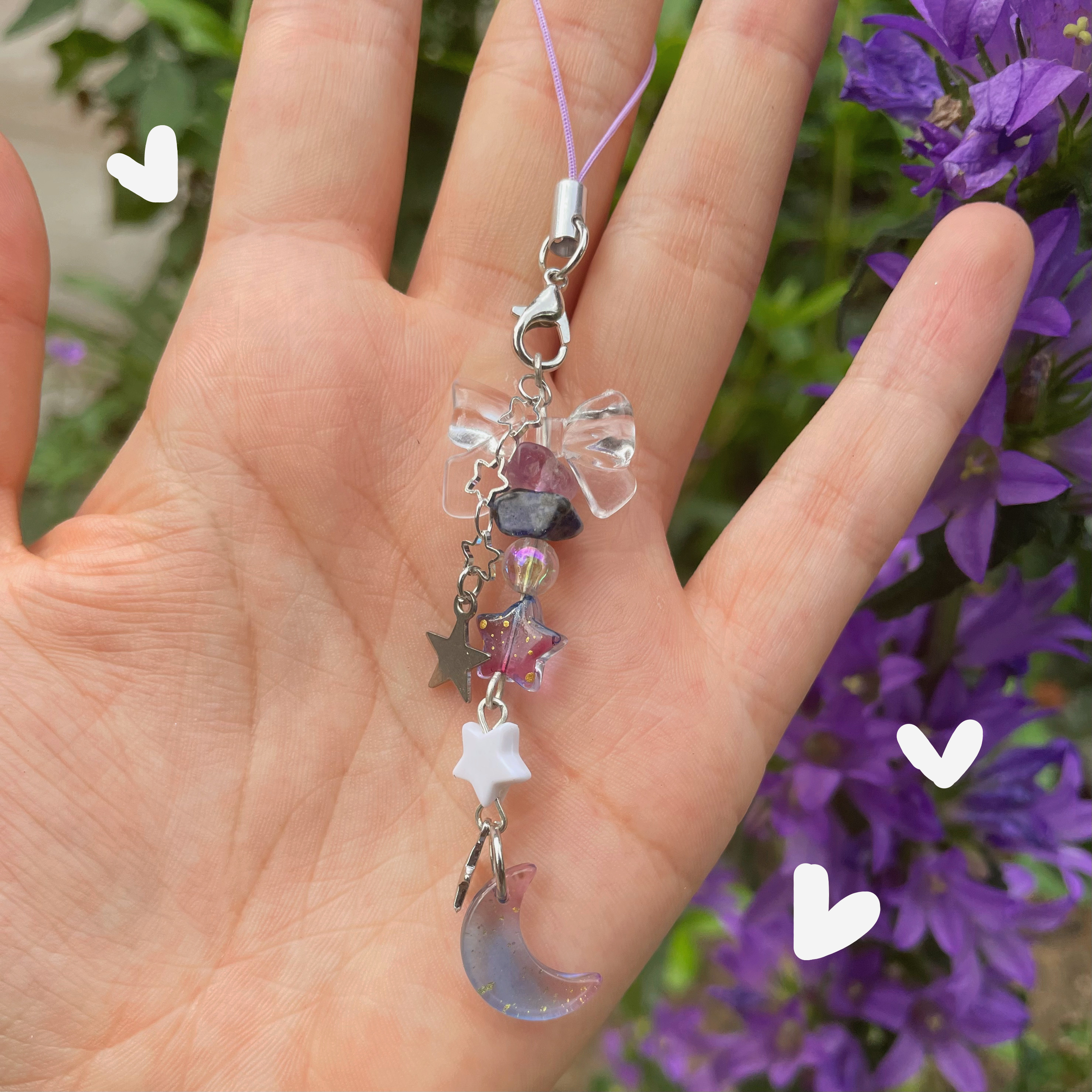 "Starry moonlight" - Keychain