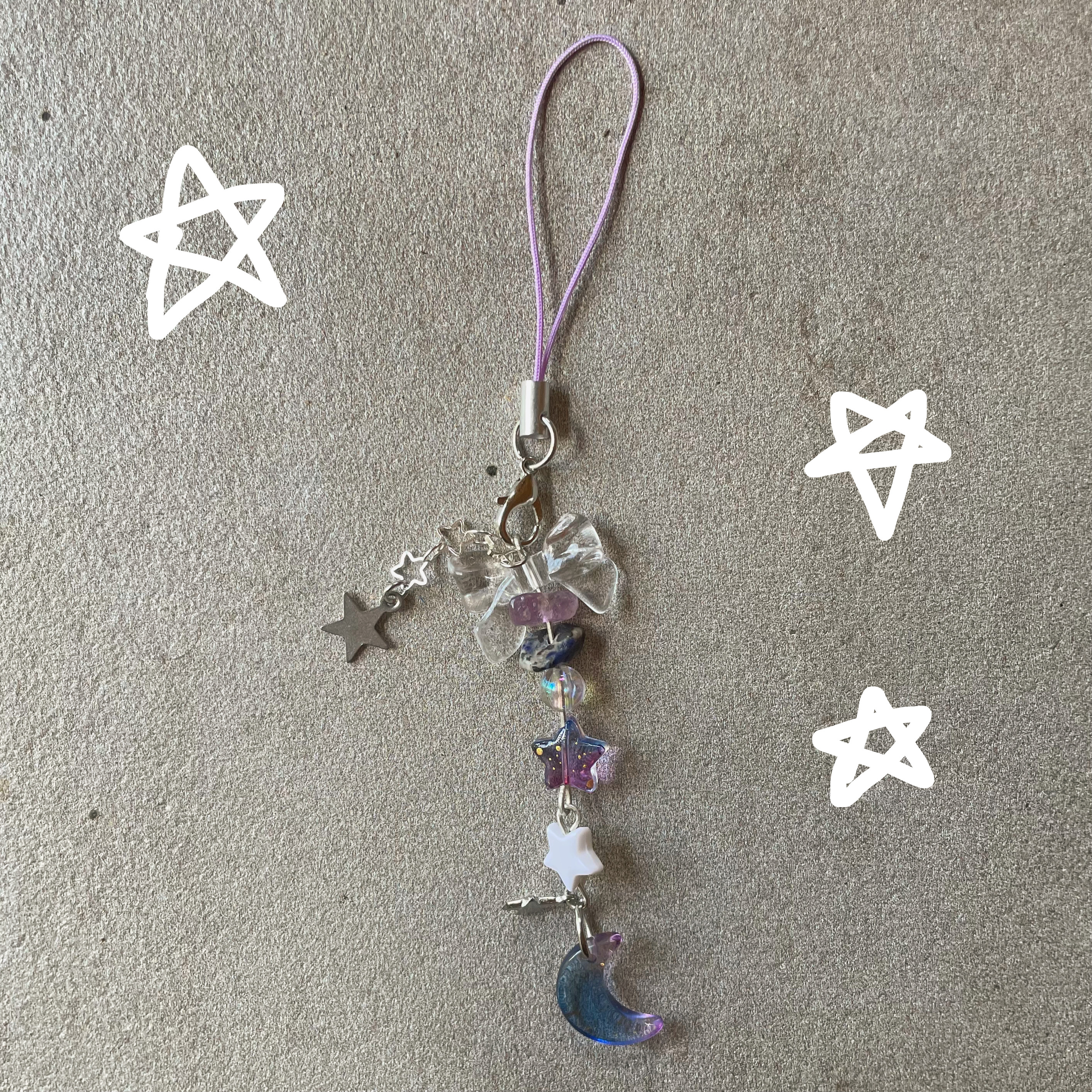 "Starry moonlight" - Keychain