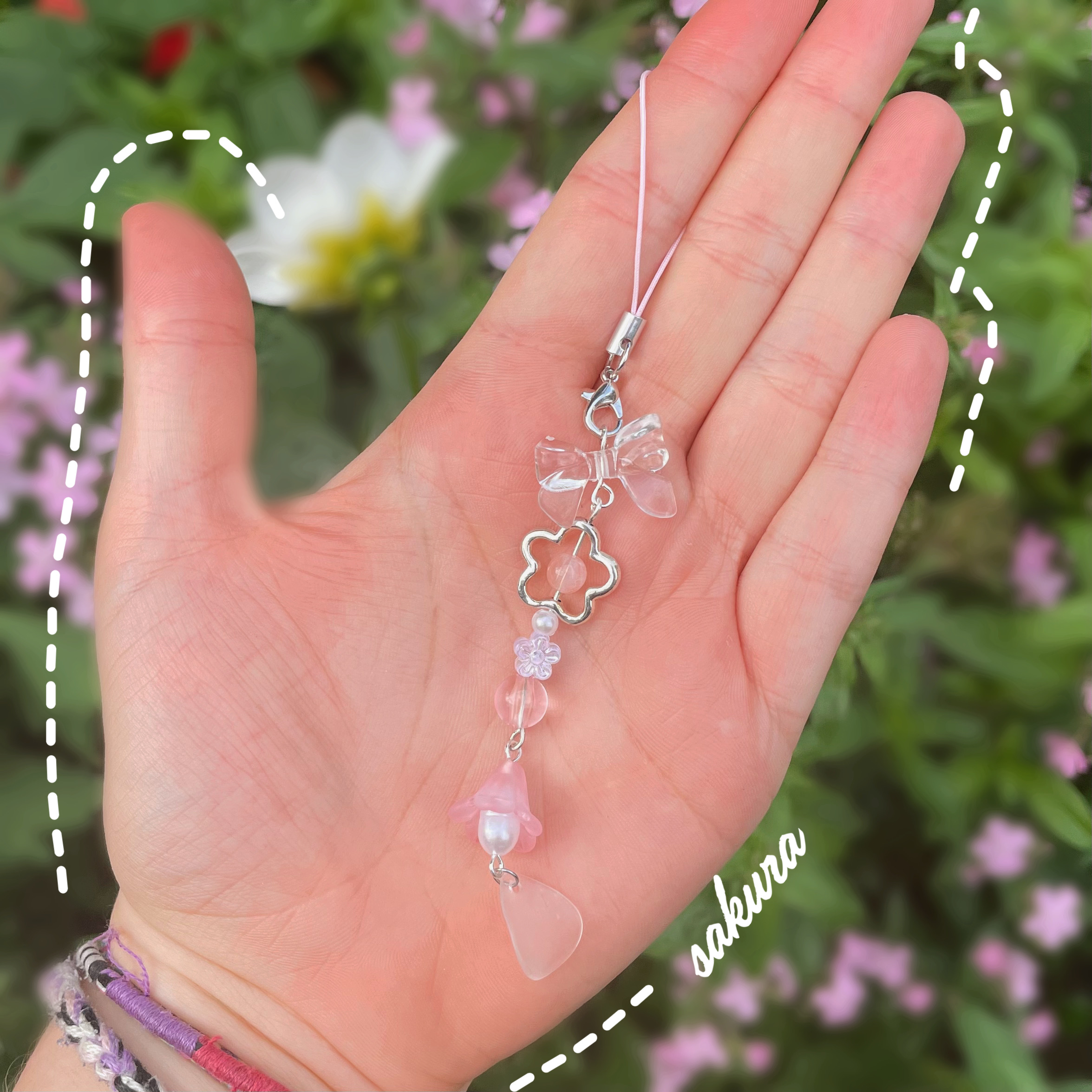"Coquette sakura" - Keychain