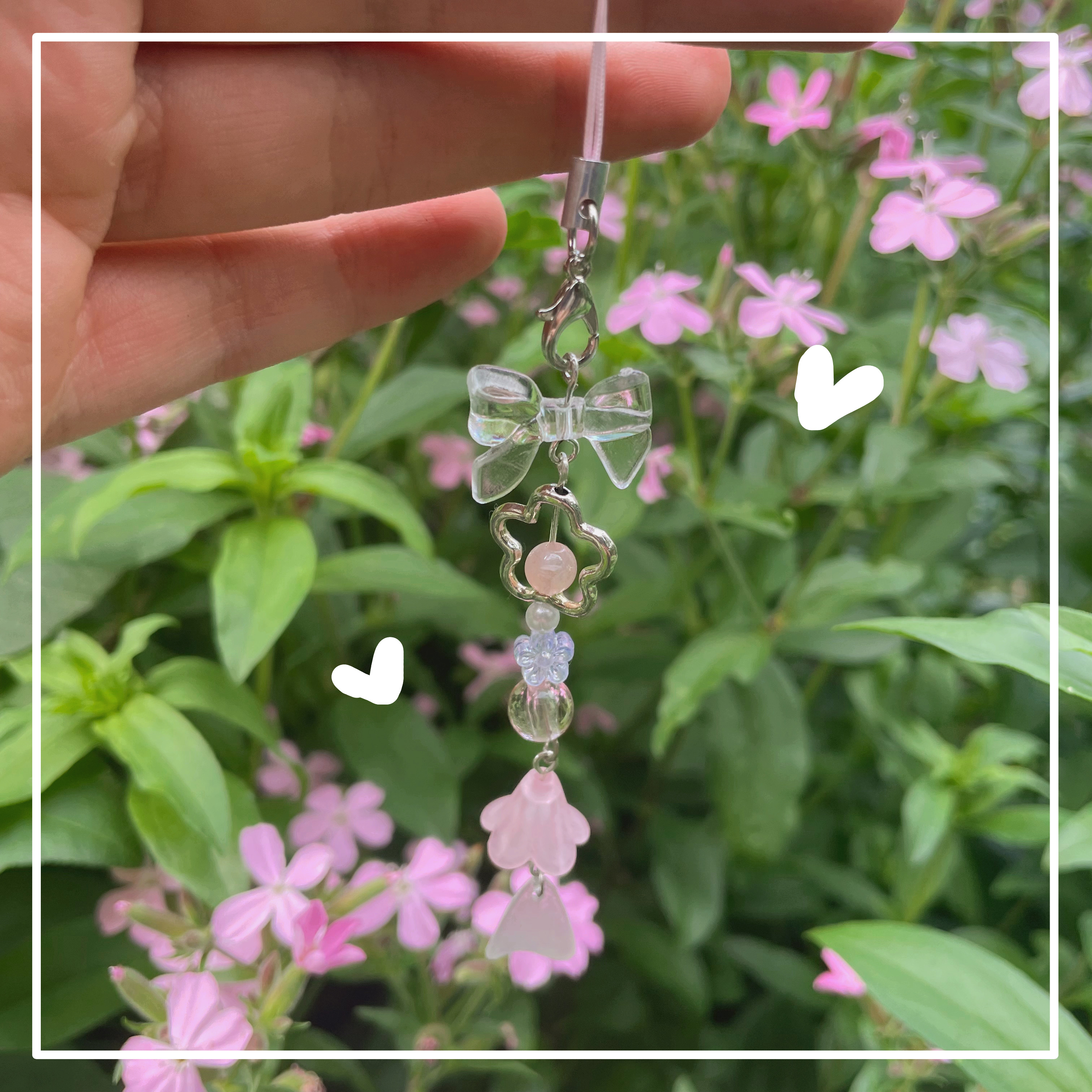 "Coquette sakura" - Keychain