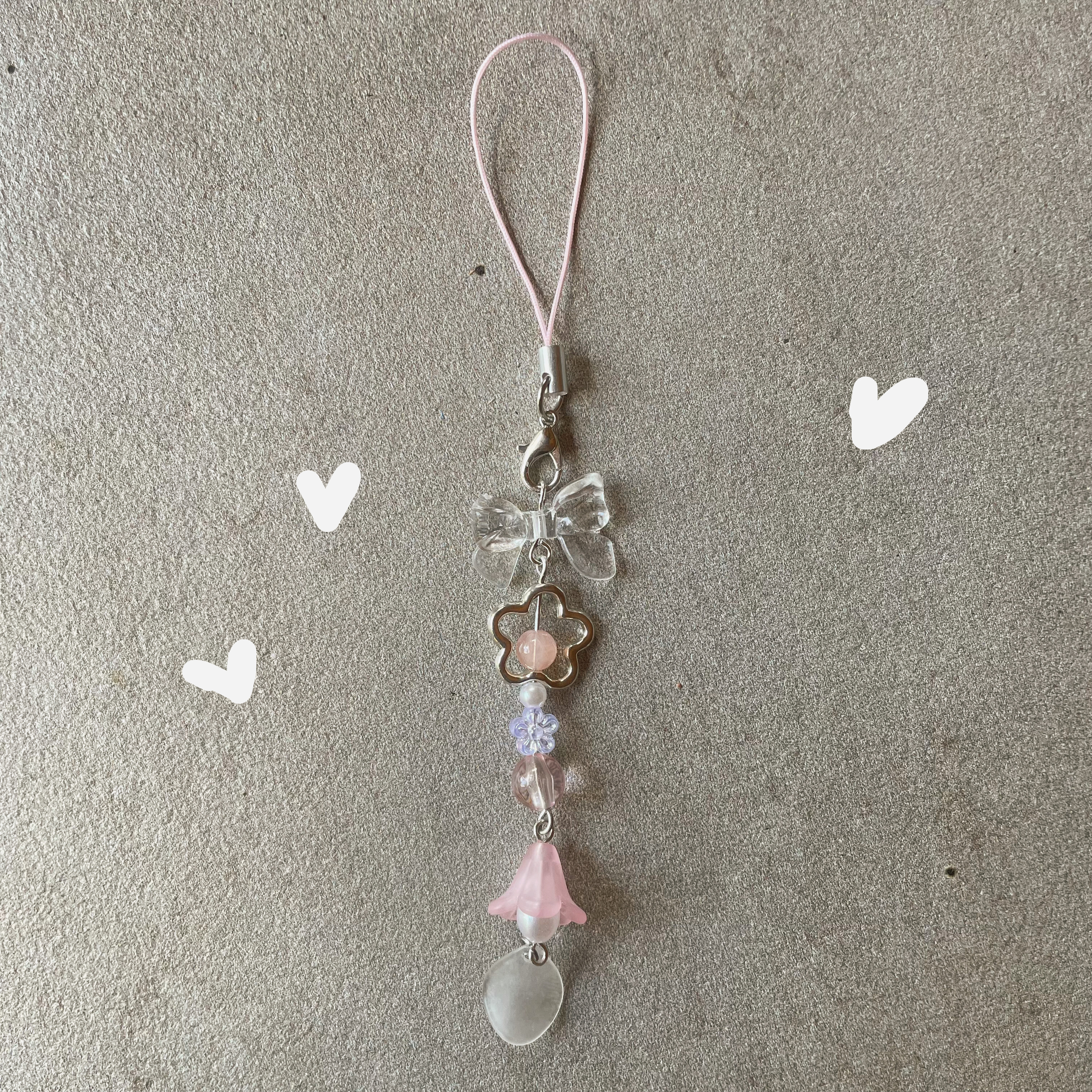 "Coquette sakura" - Keychain