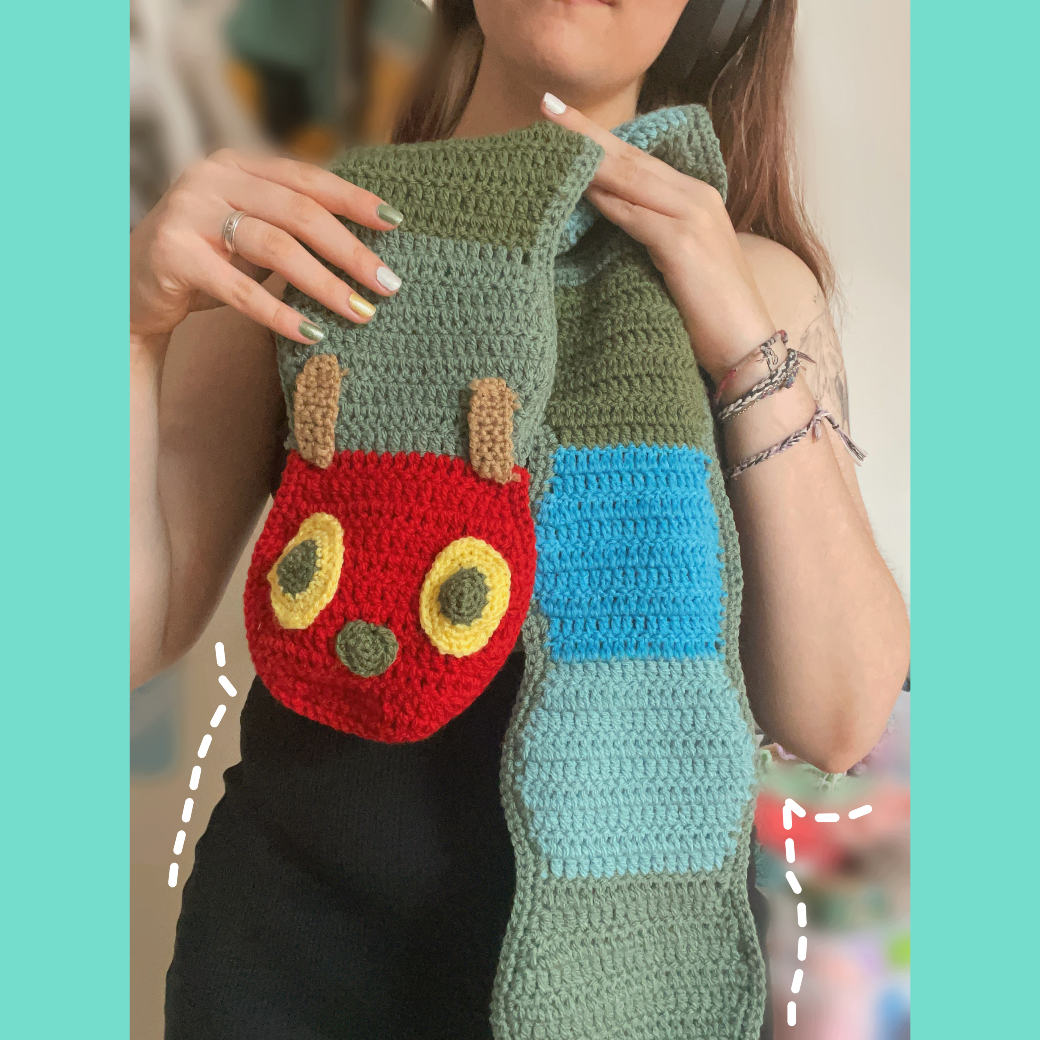 "Hungry Catterpillar" - Scarf
