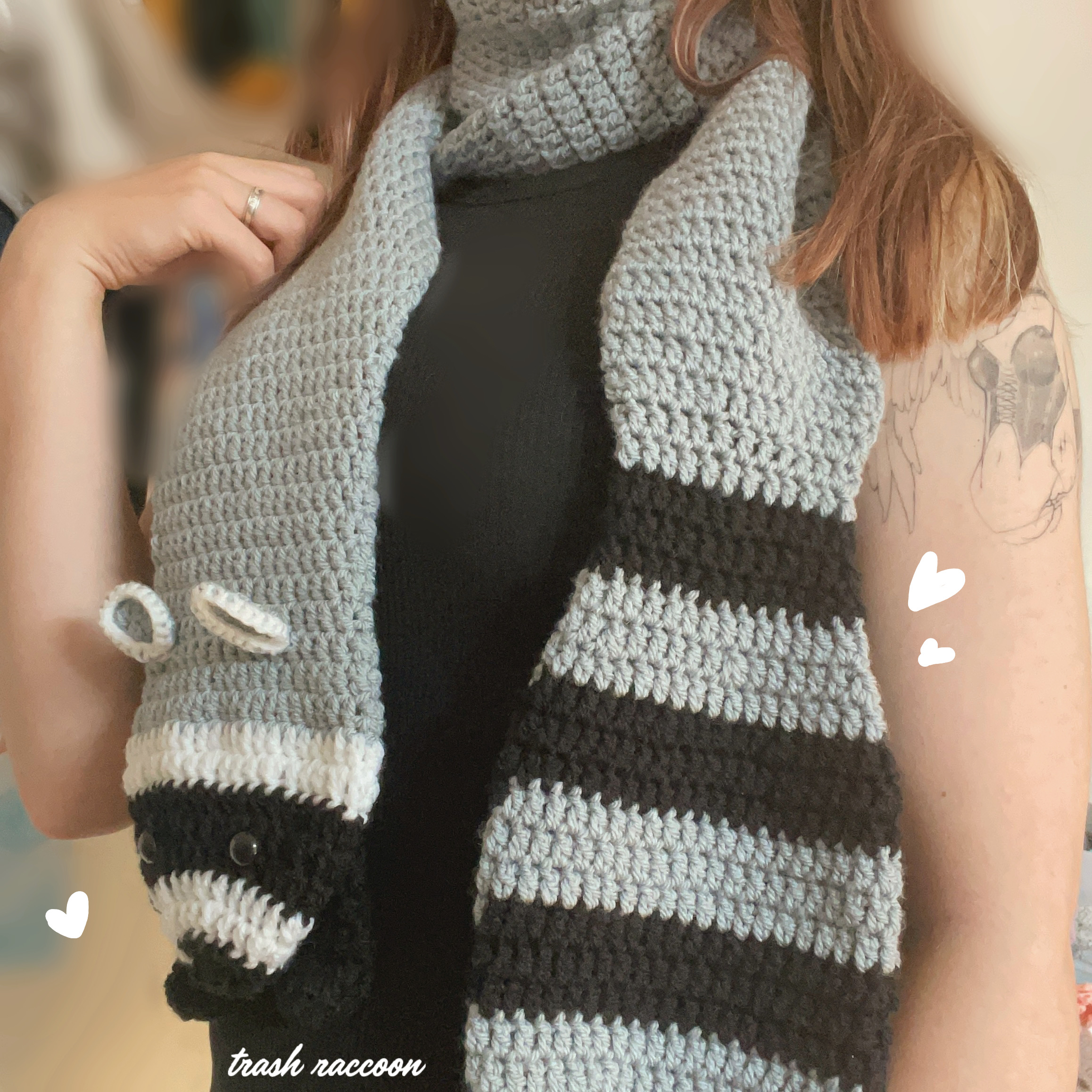 "Trash Raccoon" - Scarf