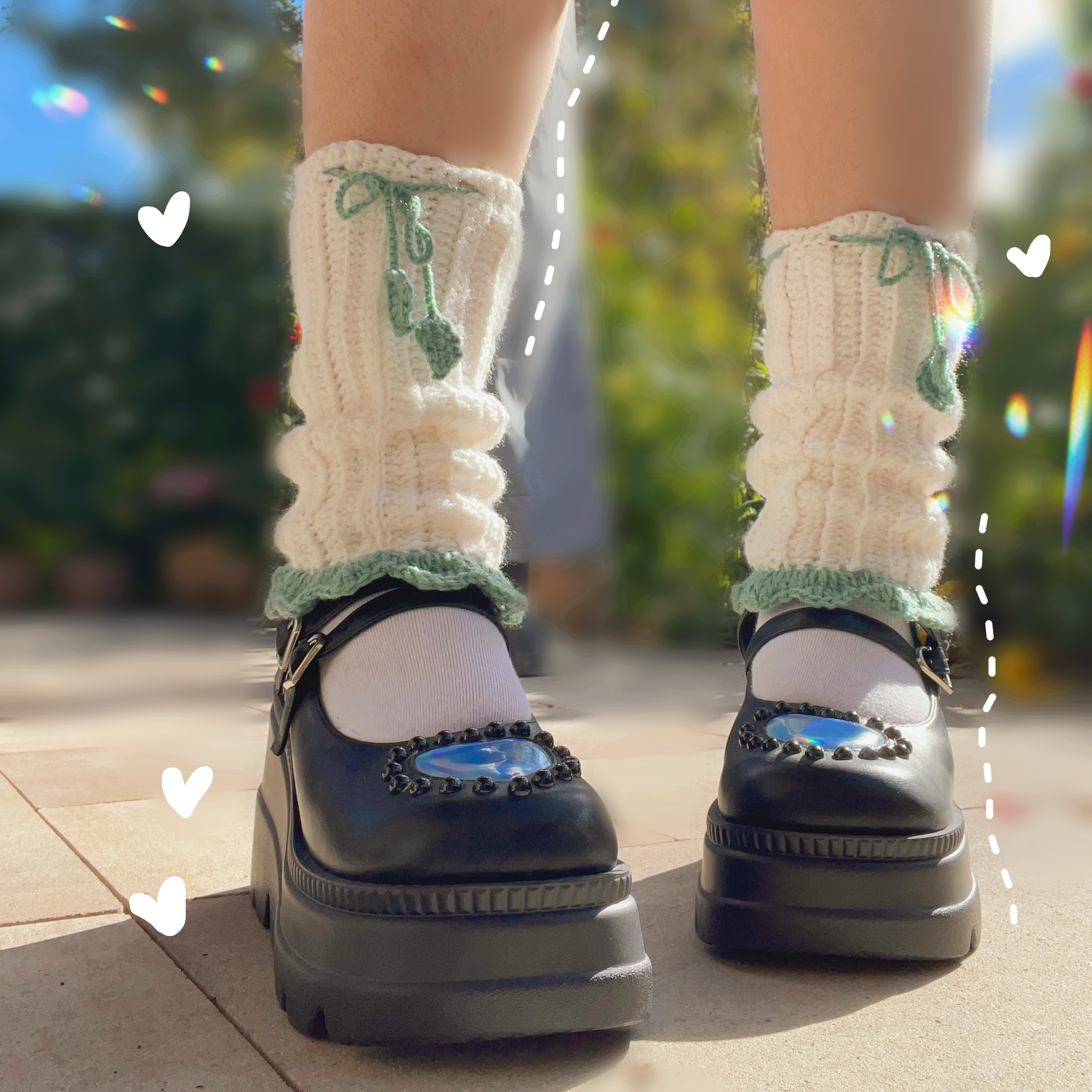 "Leaflet Legwarmers" - Legwarmers