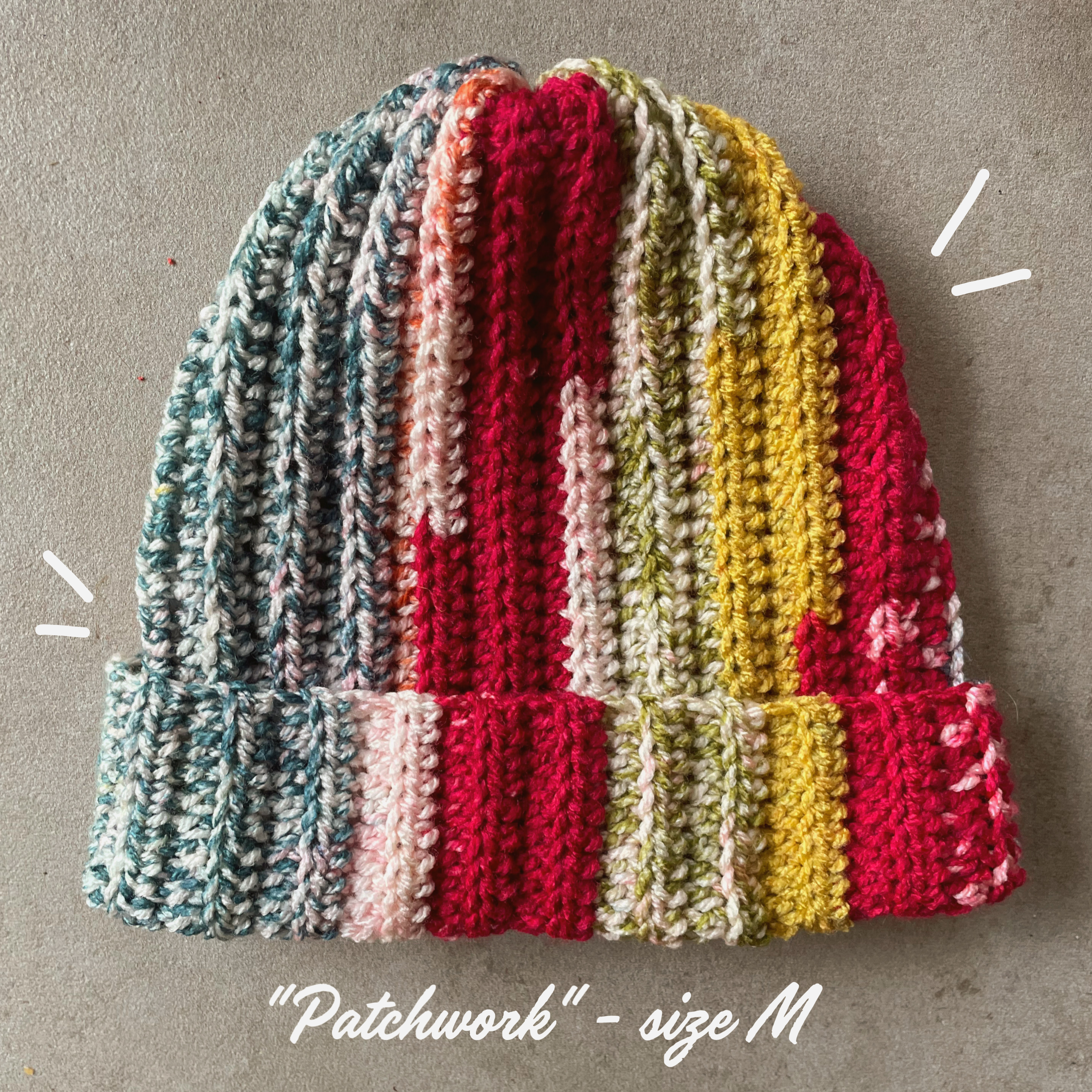 "Patchwork" - Beanie [Size M]