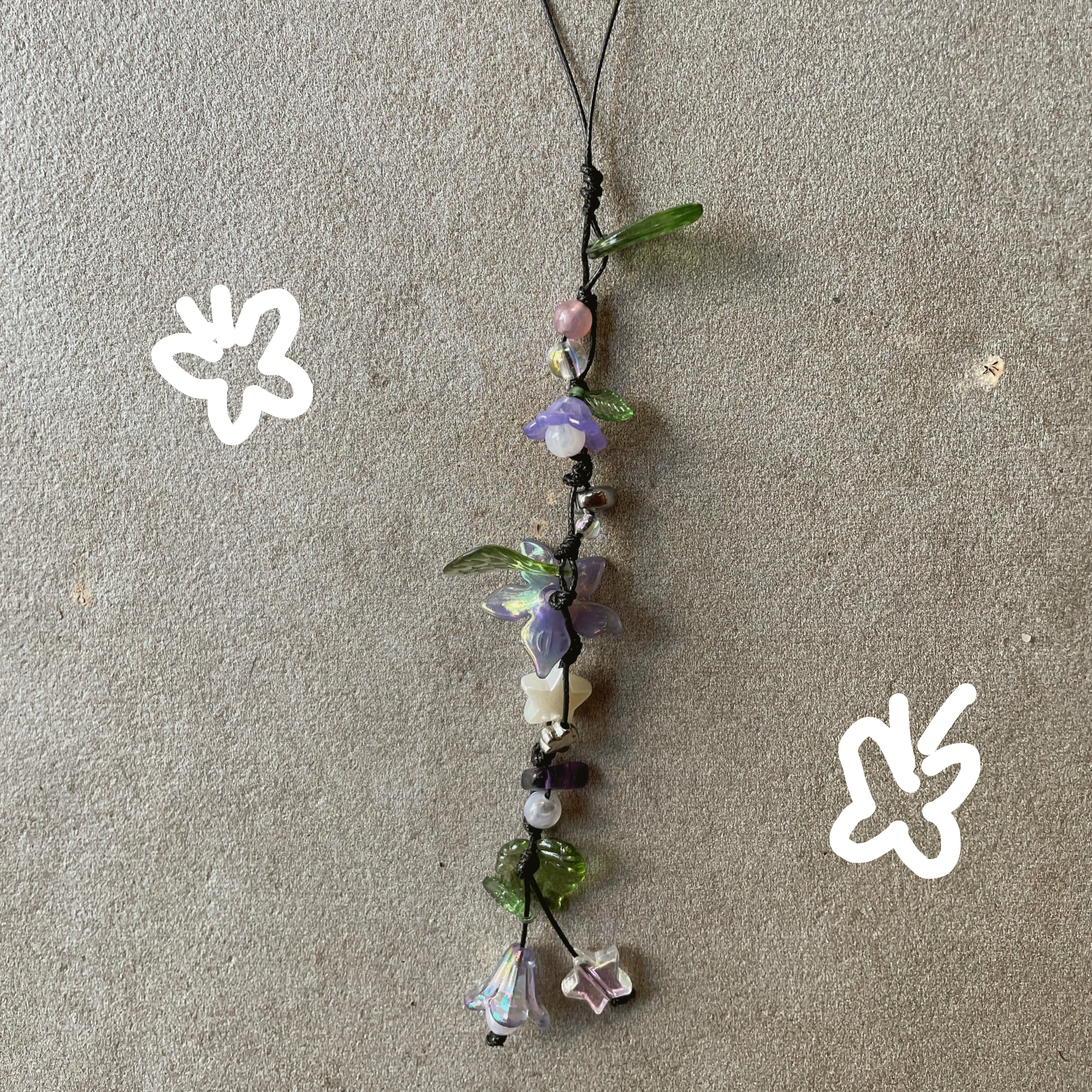 "Purple Bellflower" - Keychain