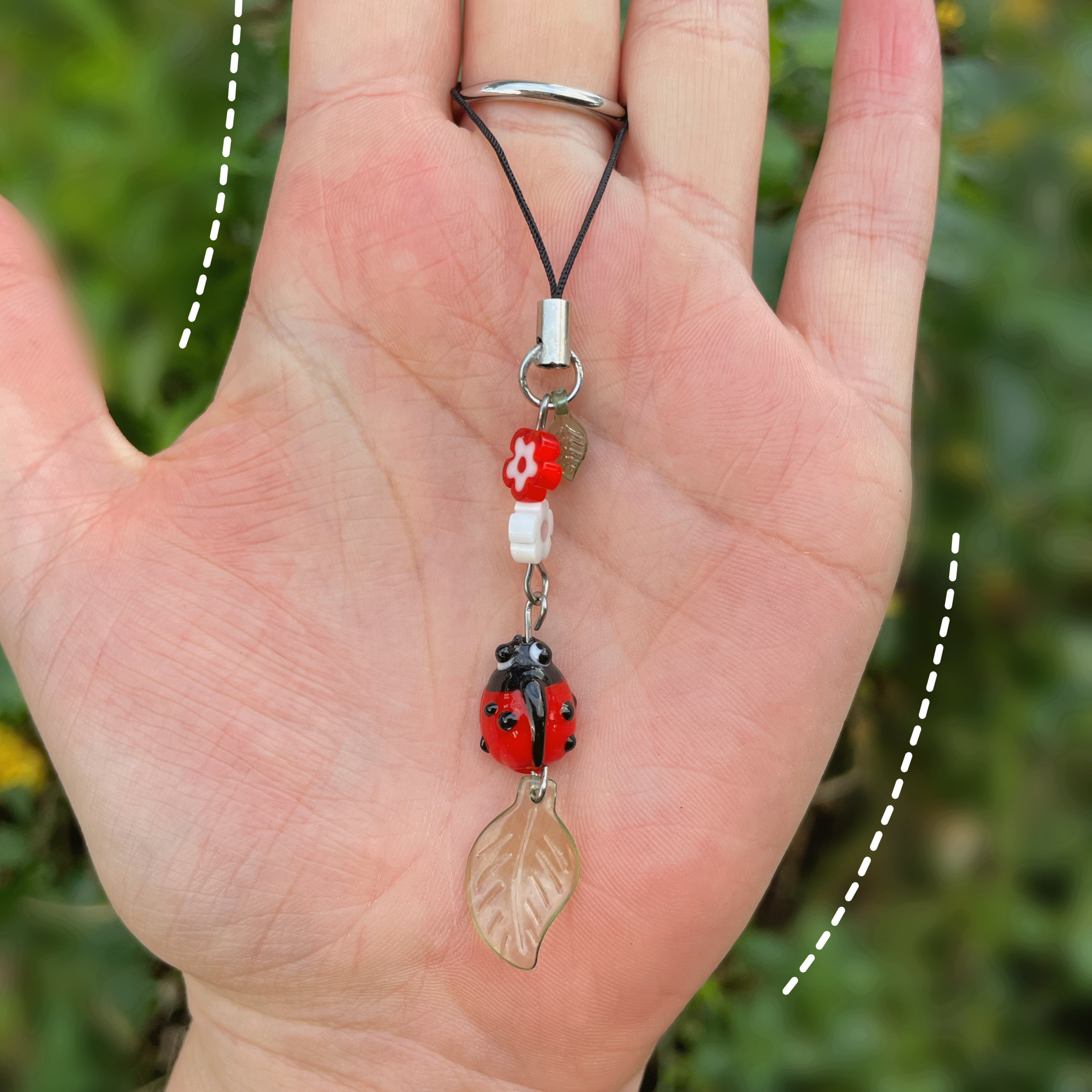 "Ladybug Siblings" - Keychain