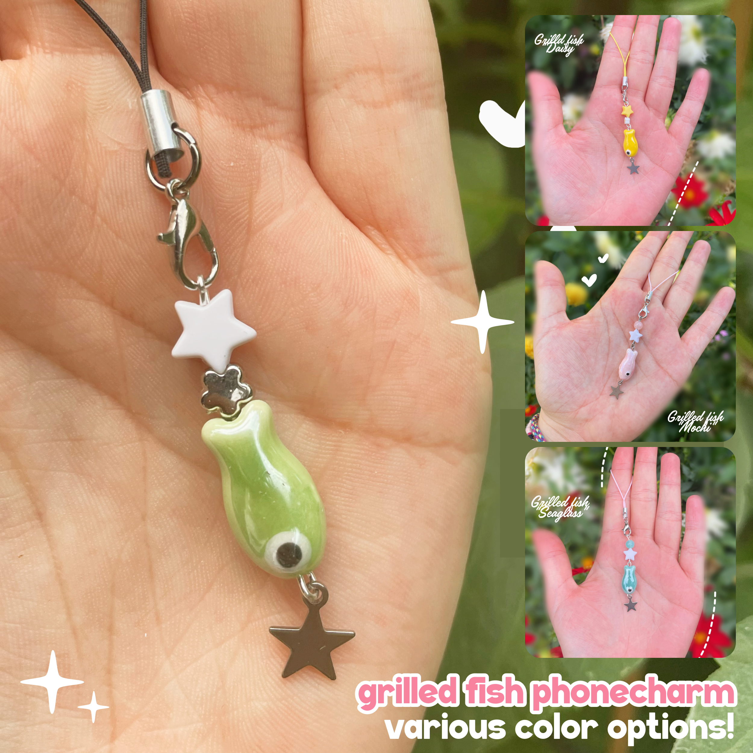 "Grilled fish" - Phonecharm [VARIOUS COLORS]