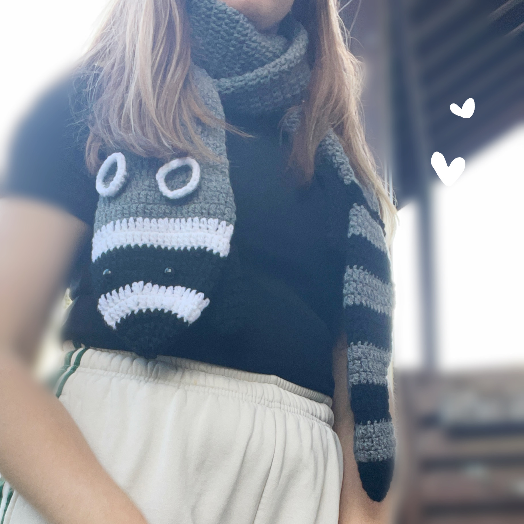 "Trash Raccoon" - Scarf (V2)