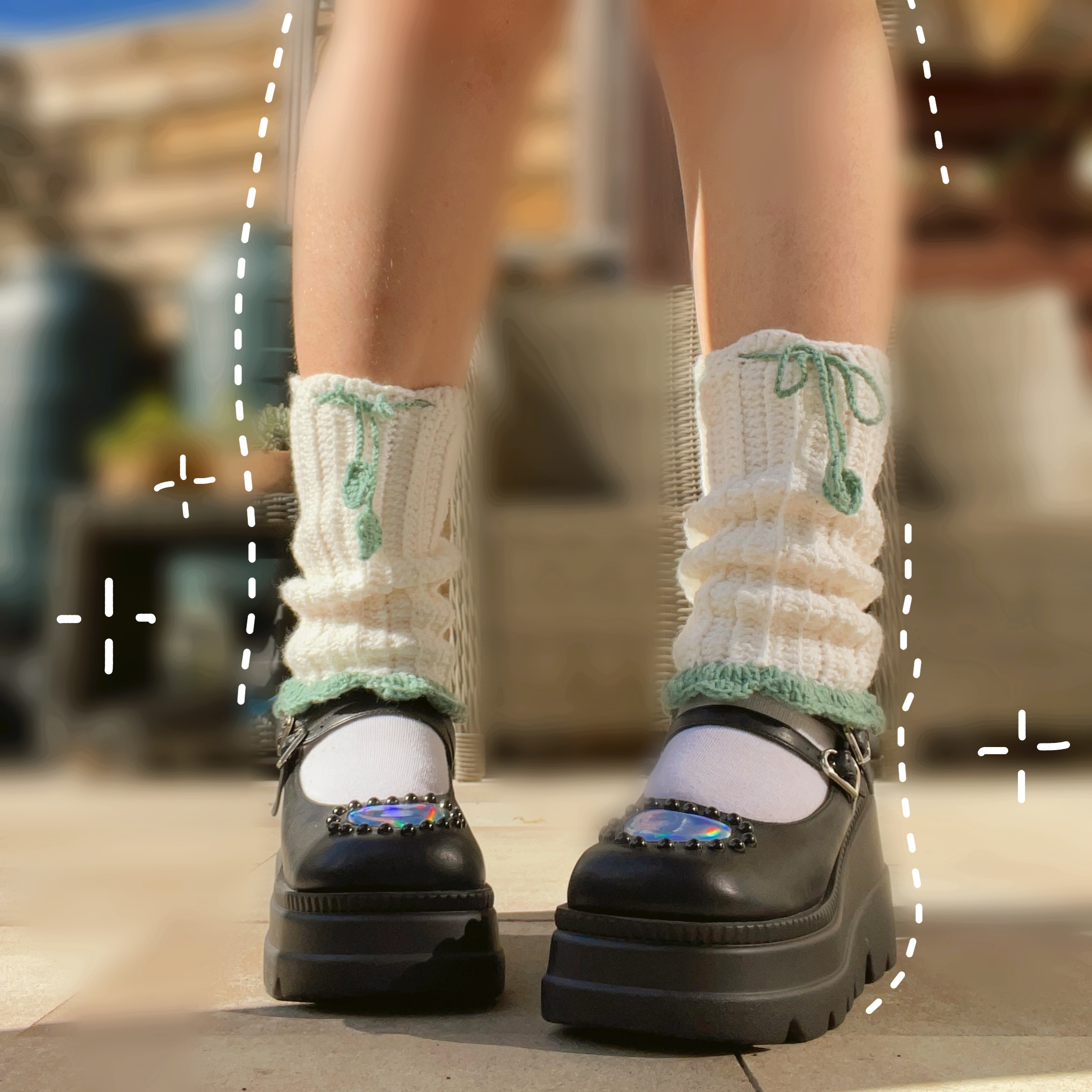 "Leaflet Legwarmers" - Legwarmers