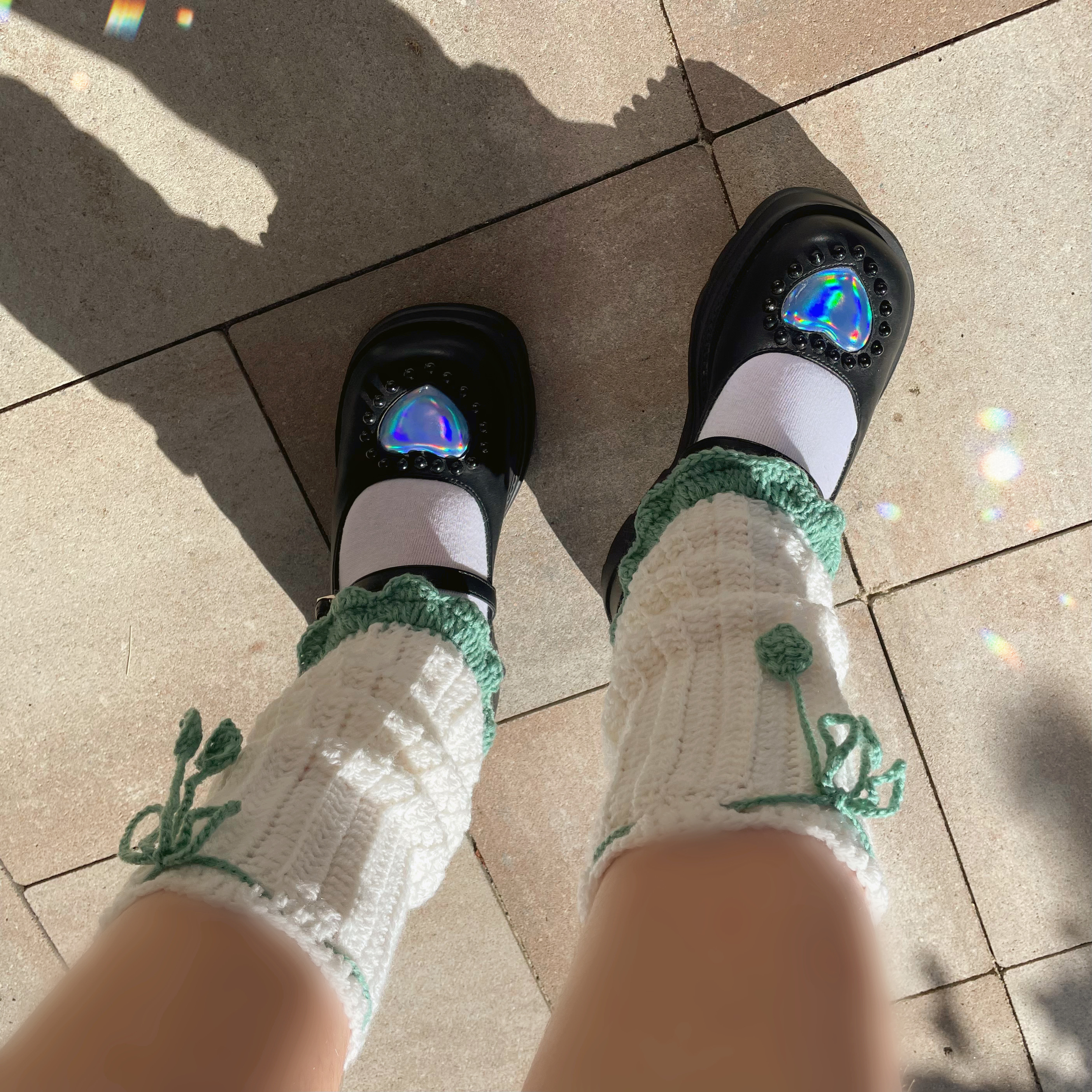 "Leaflet Legwarmers" - Legwarmers