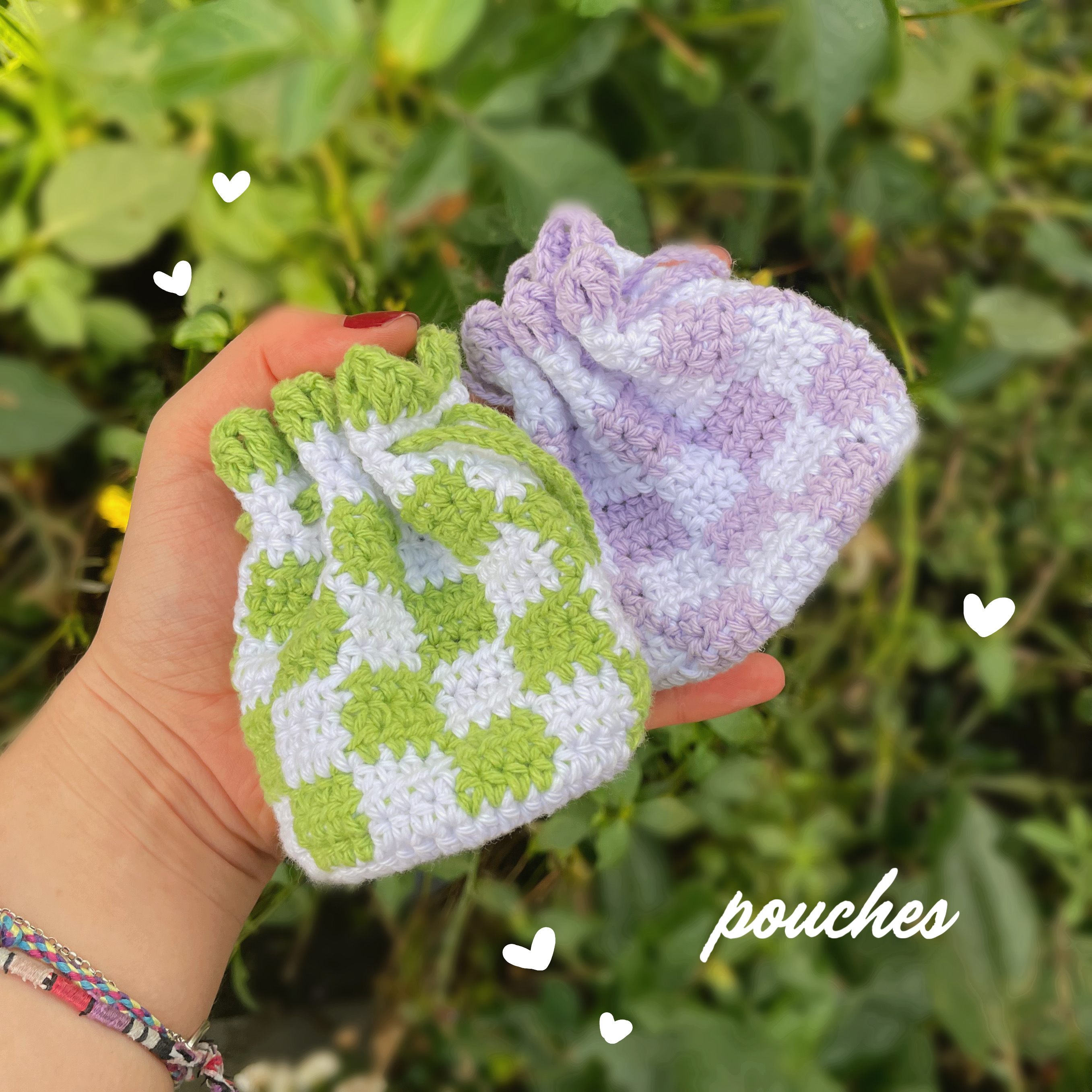 "Checkered Pouch" - Pouch