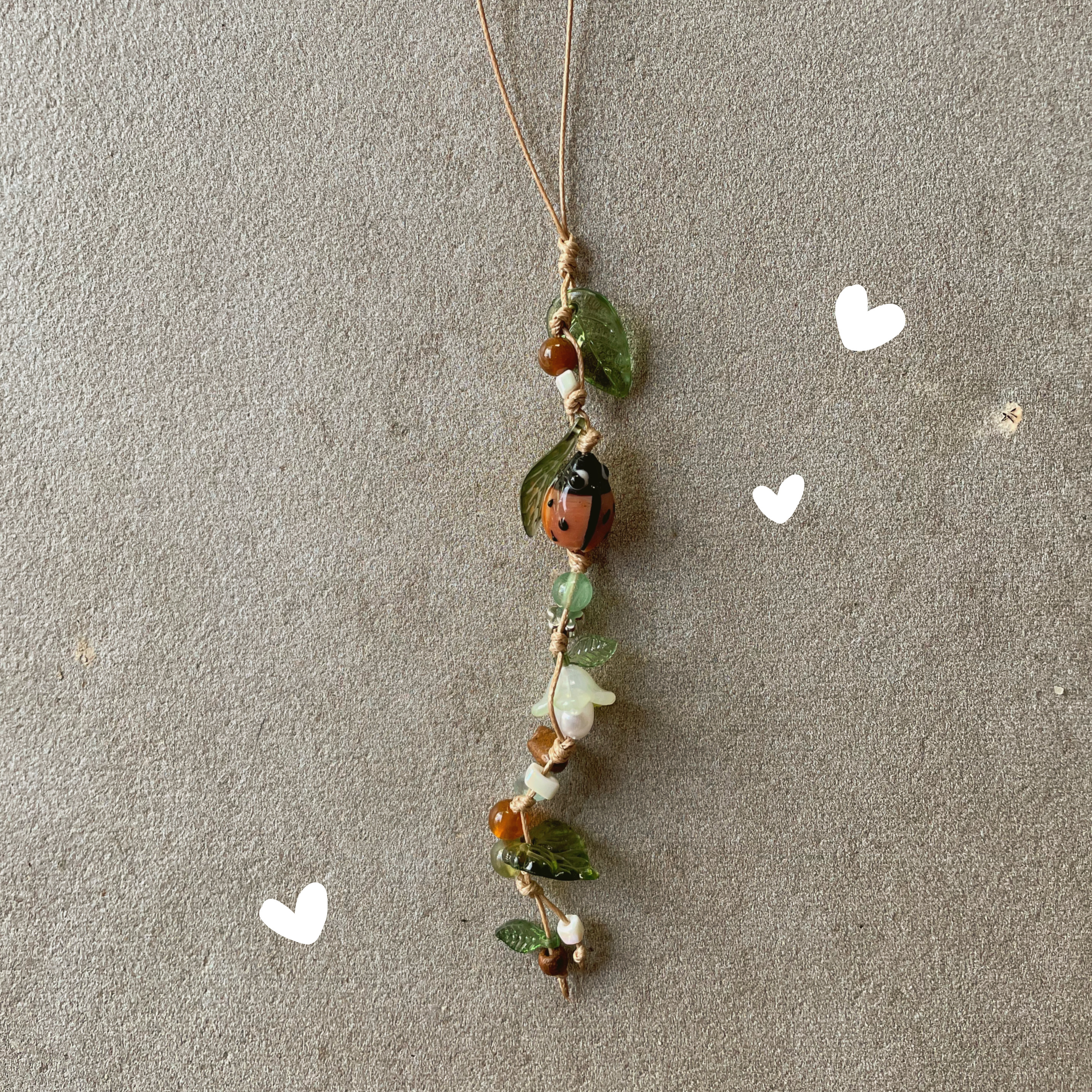 "Ladybug in Brown" - Keychain