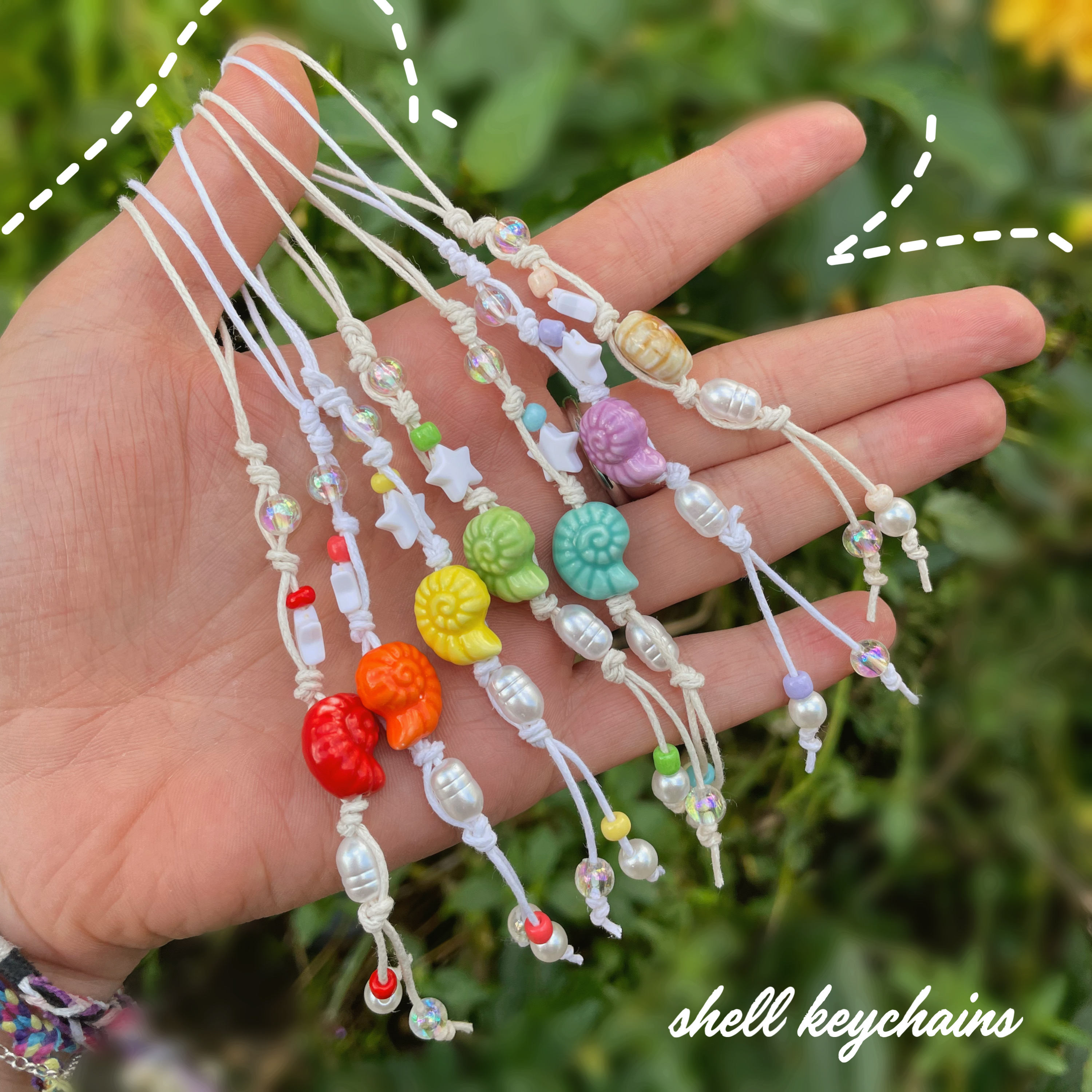 "Rainbow Shells" - Keychain