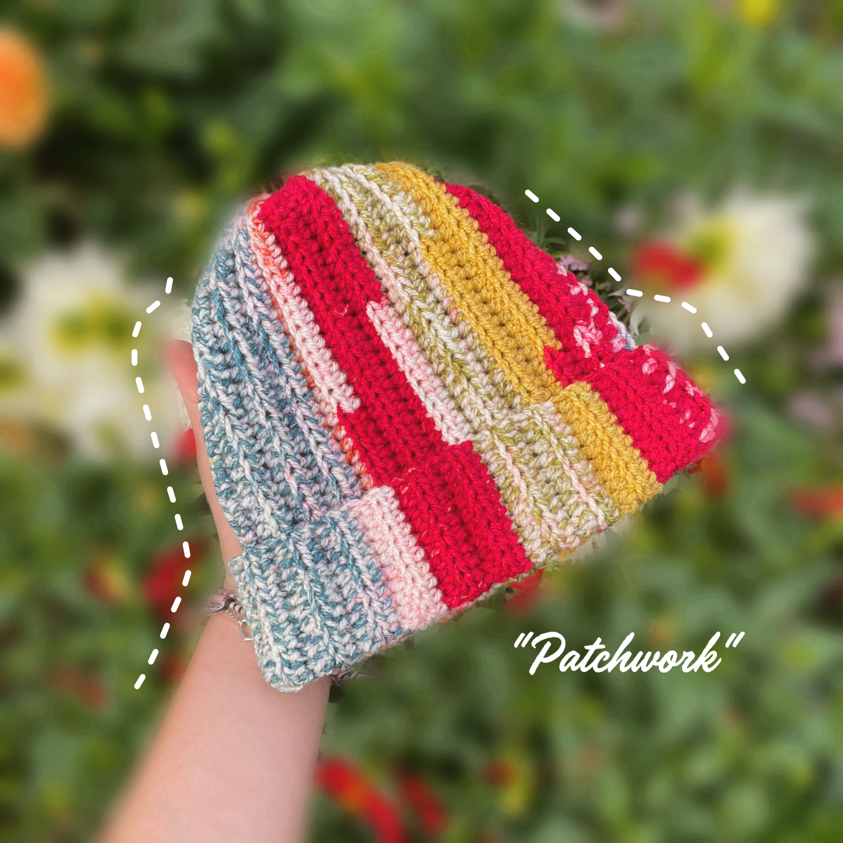 "Patchwork" - Beanie [Size M]