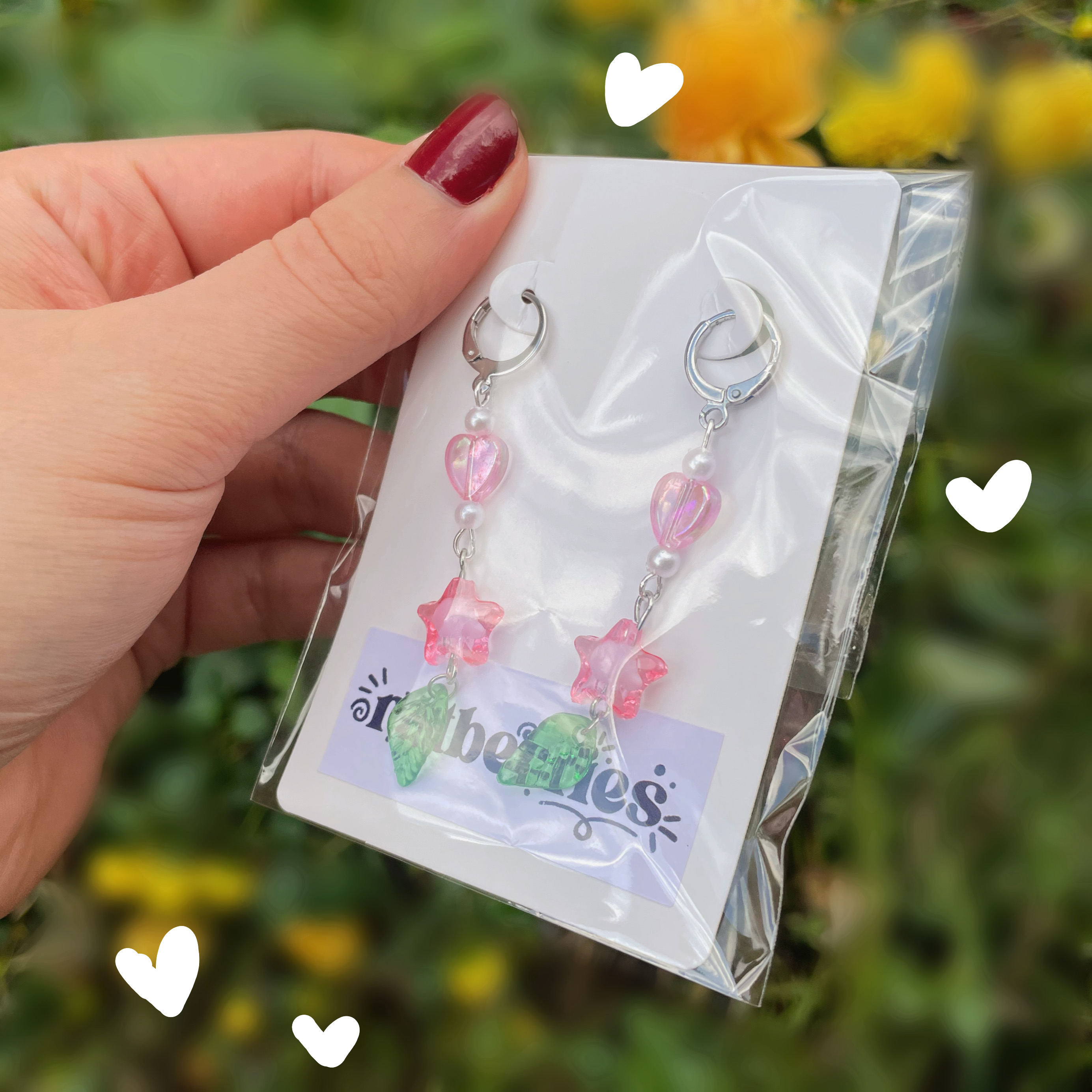 "Pink Starsign" - Earrings Set
