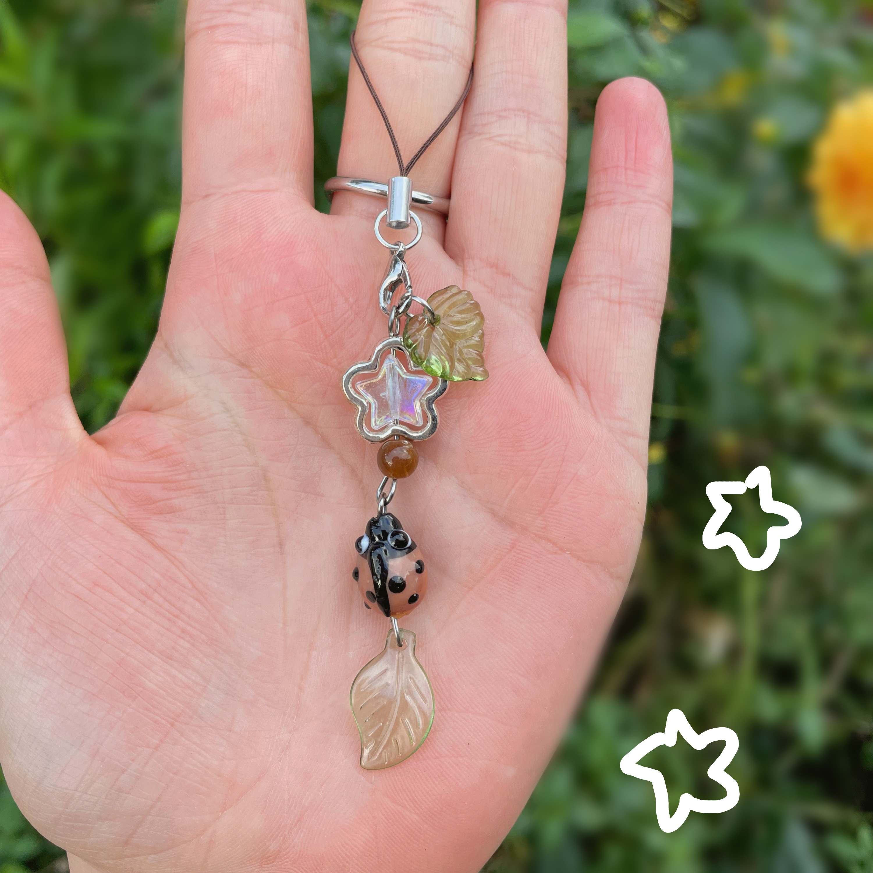 "Ladybug Siblings" - Keychain