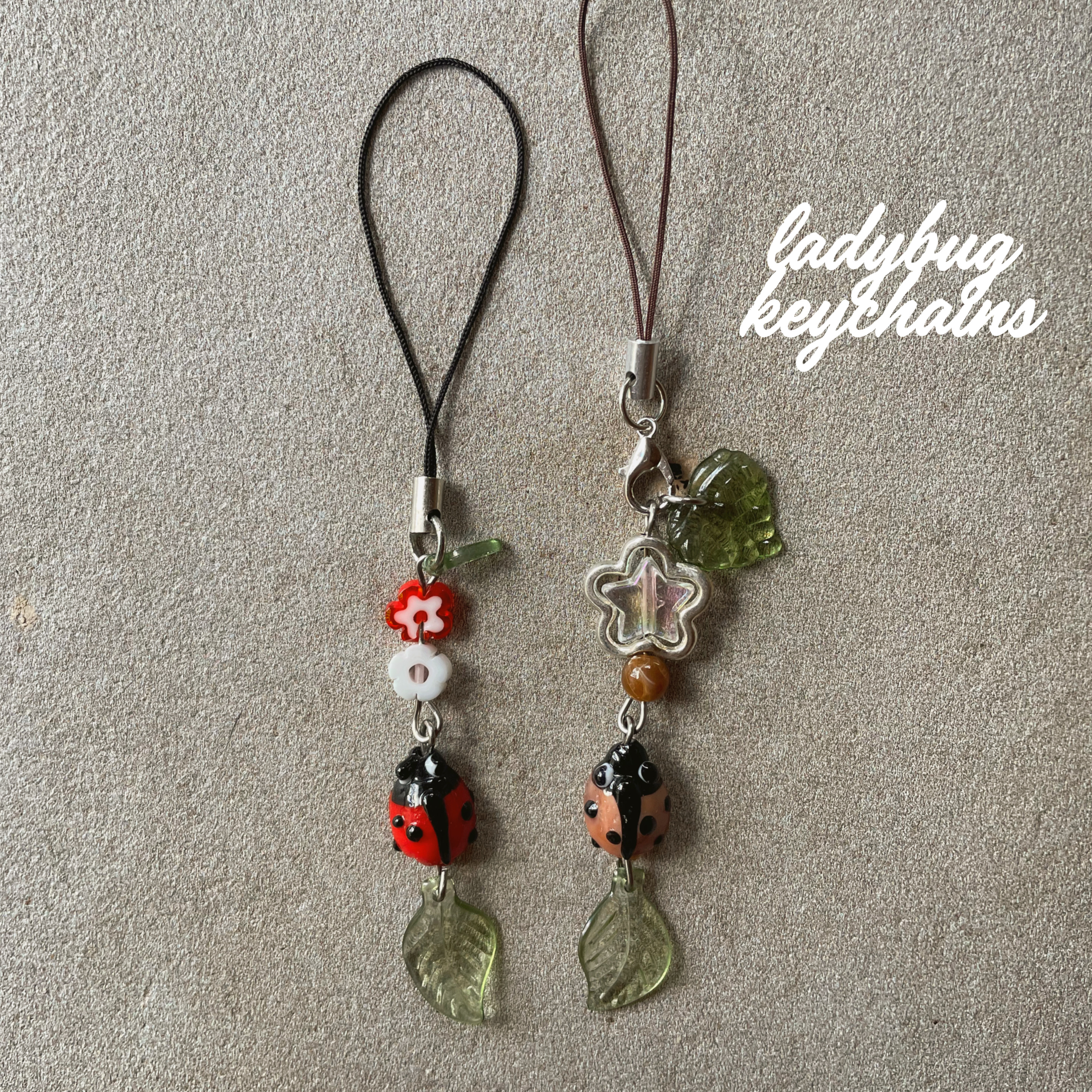 "Ladybug Siblings" - Keychain