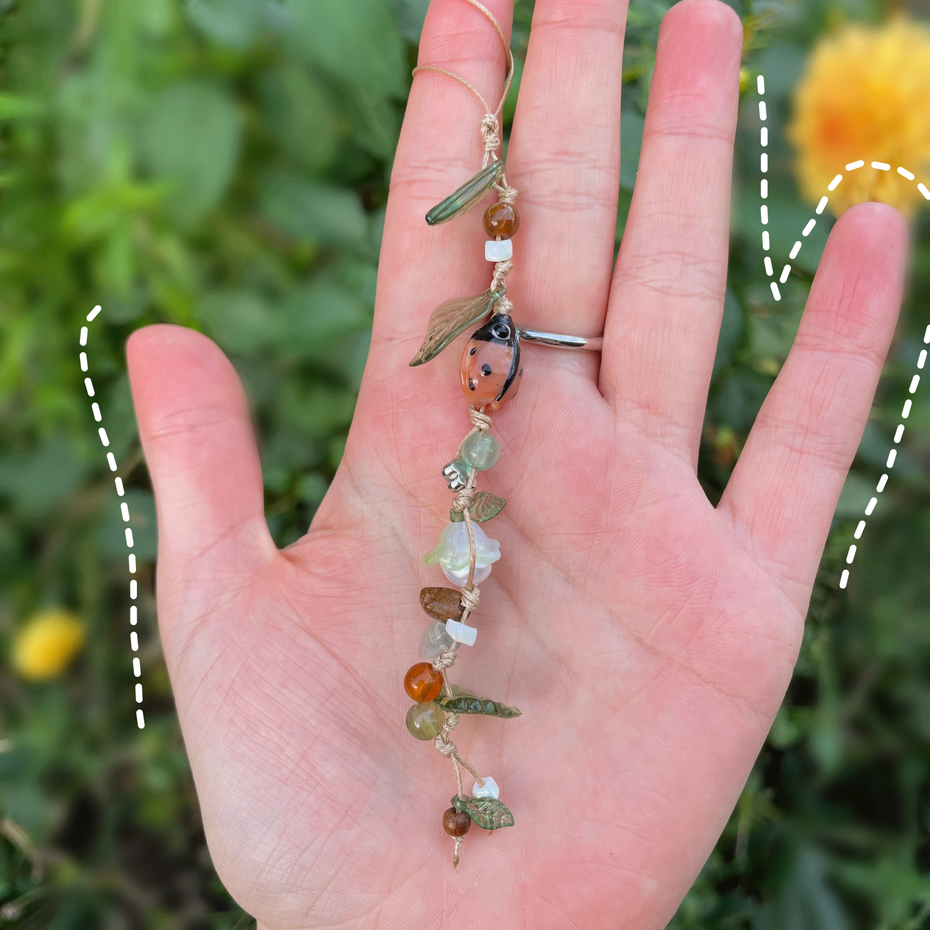 "Ladybug in Brown" - Keychain