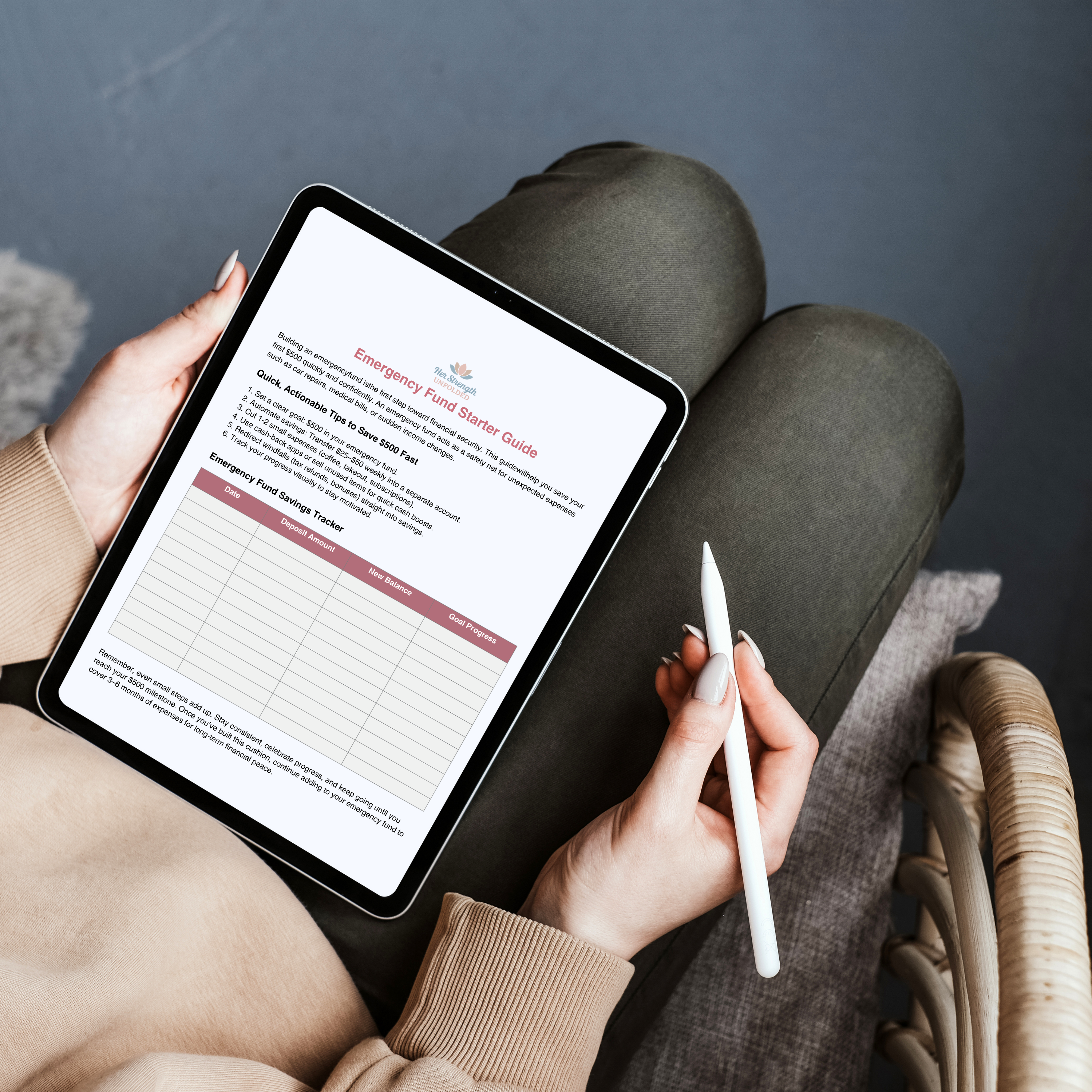 Emergency Fund Starter Guide & Savings Tracker – Save Your First $500 Fast