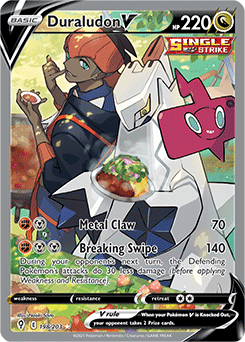 Pokemon - Sword & Shield - Evolving Skies - Duraludon V - 198/203