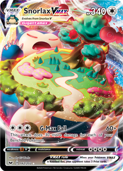 Sword & Shield (Base) 142/202 Snorlax VMAX (Full Art)