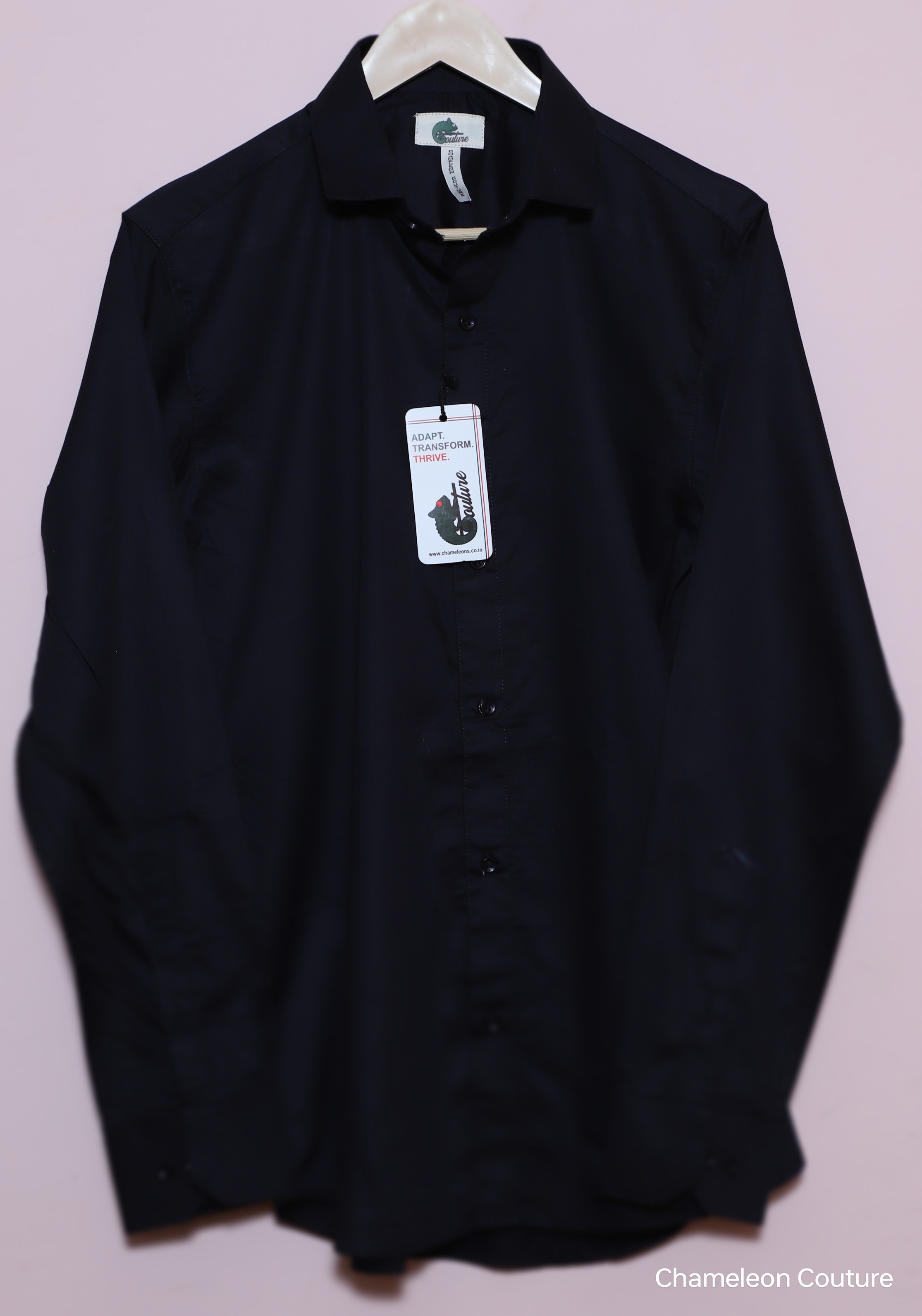 Men's Formal Jet Black Shirt 