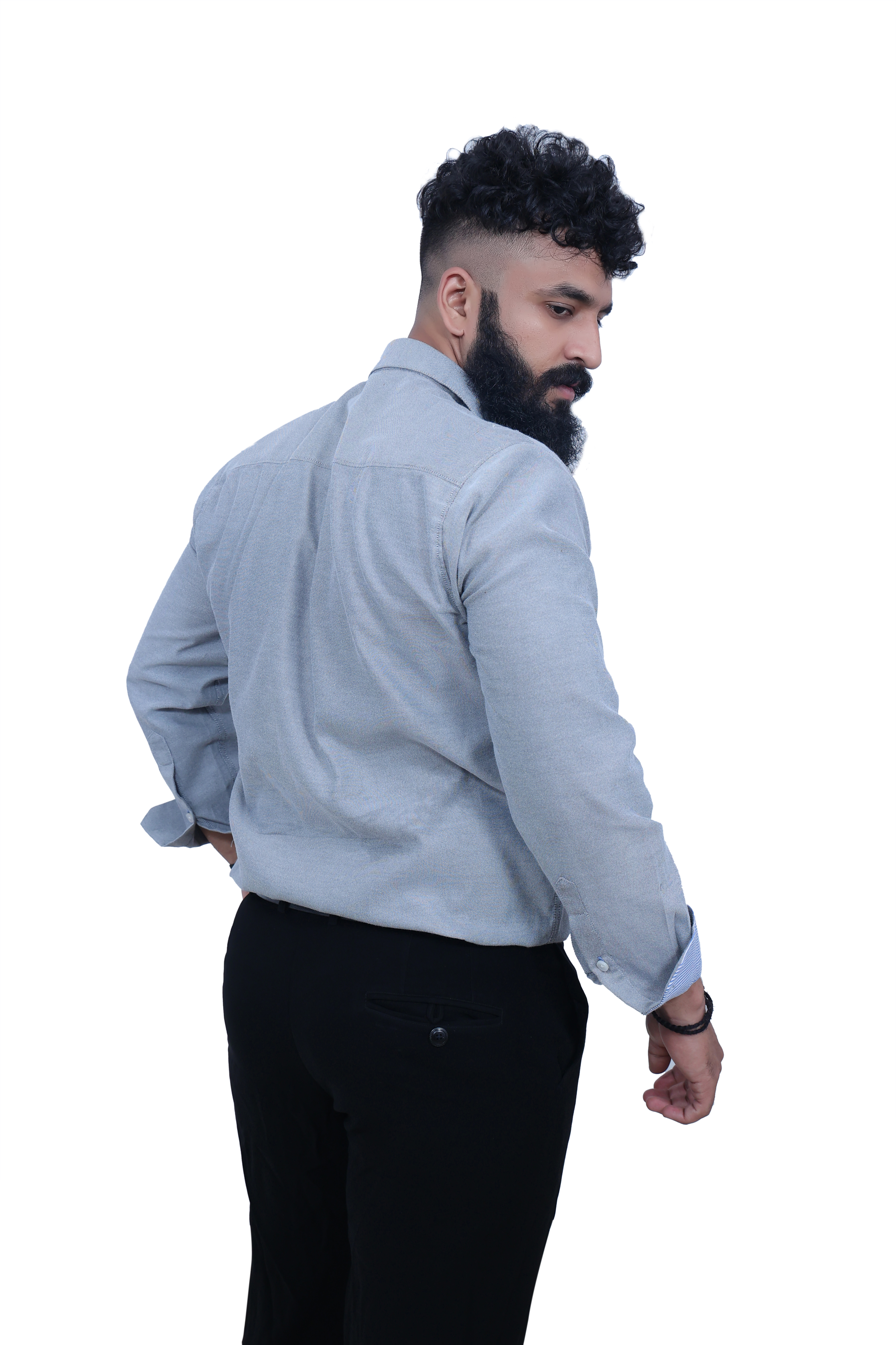 Men's Formal Shirt, Shadow Gray