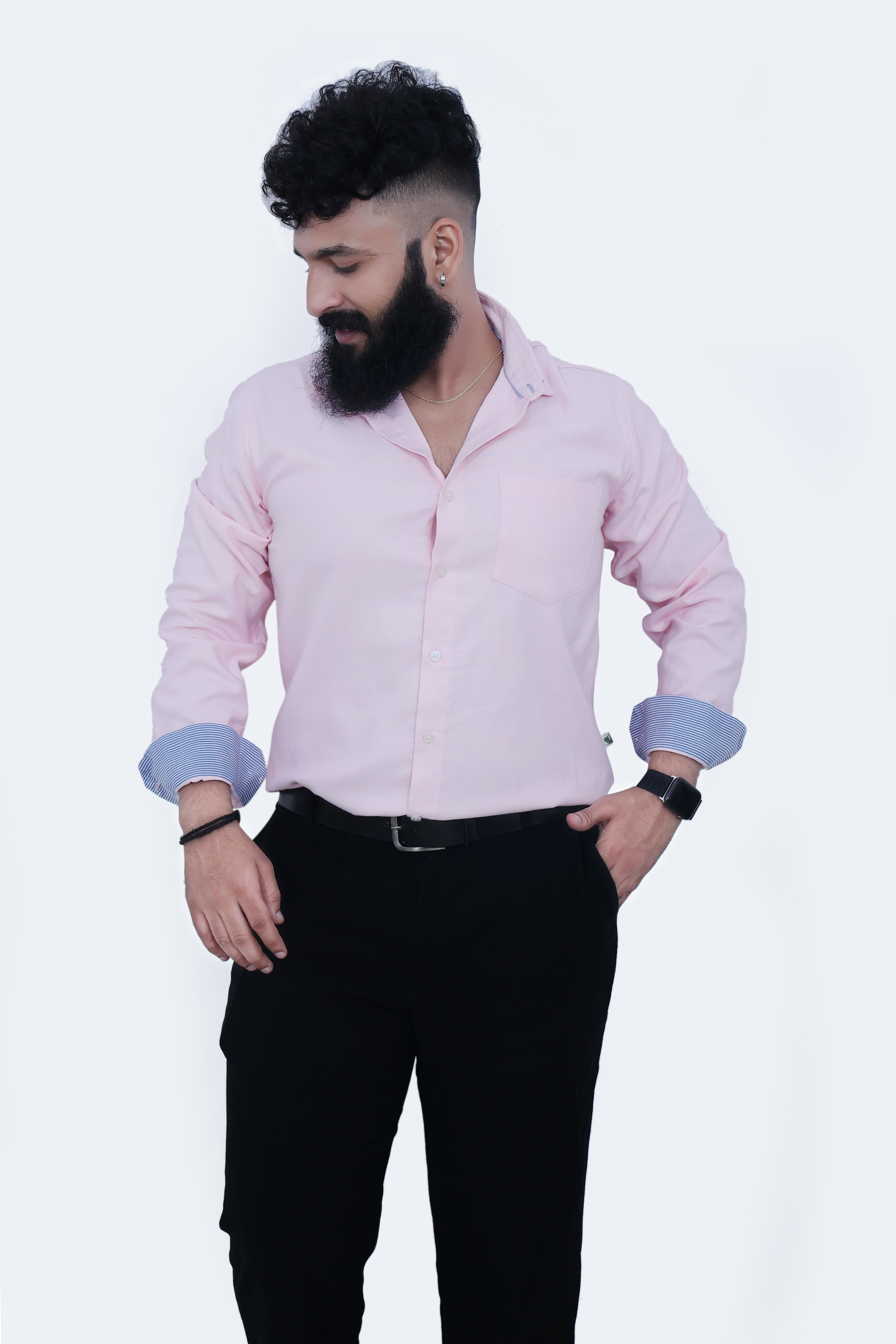Men' Formal Shirt, Light shade of Pink