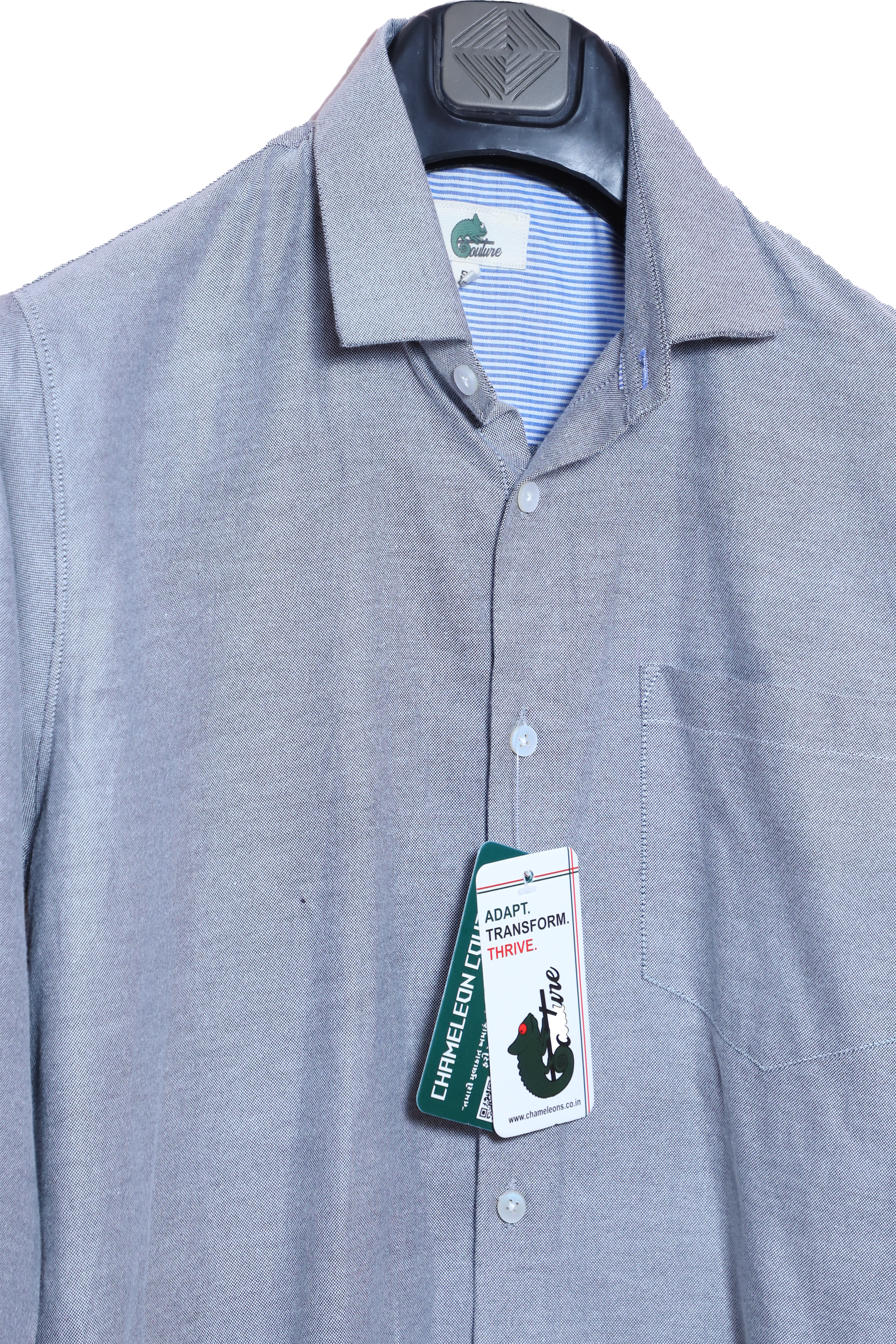 Men's Formal Shirt, Shadow Gray